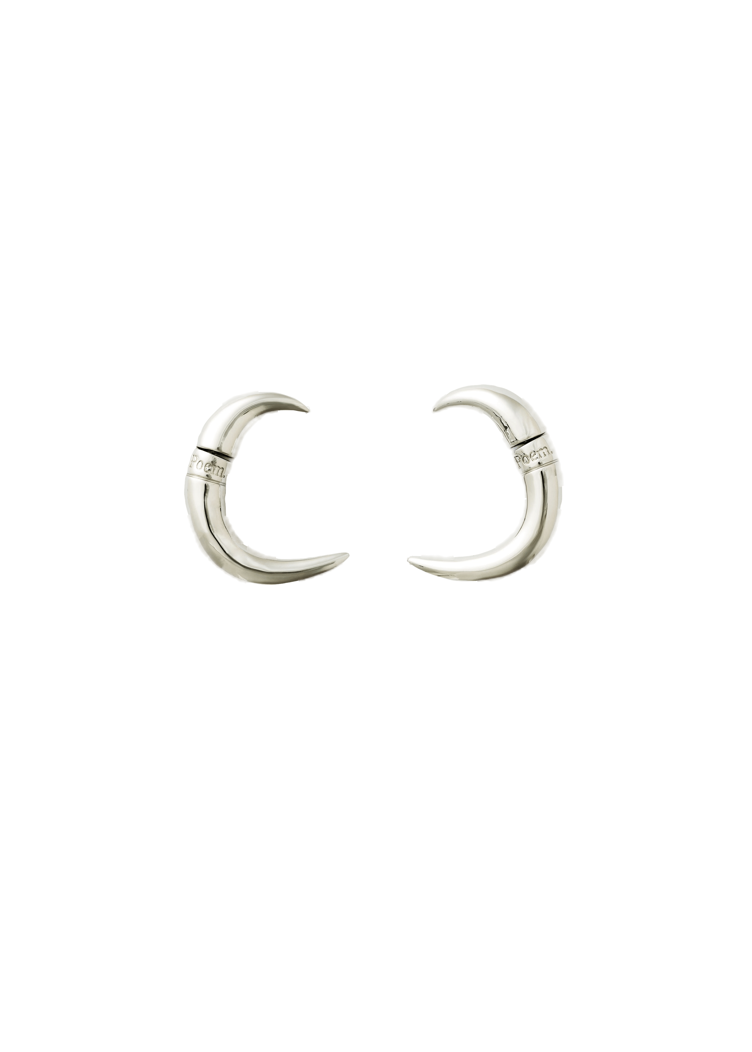 Spike earrings - Silver in Silver made by POEM Objects