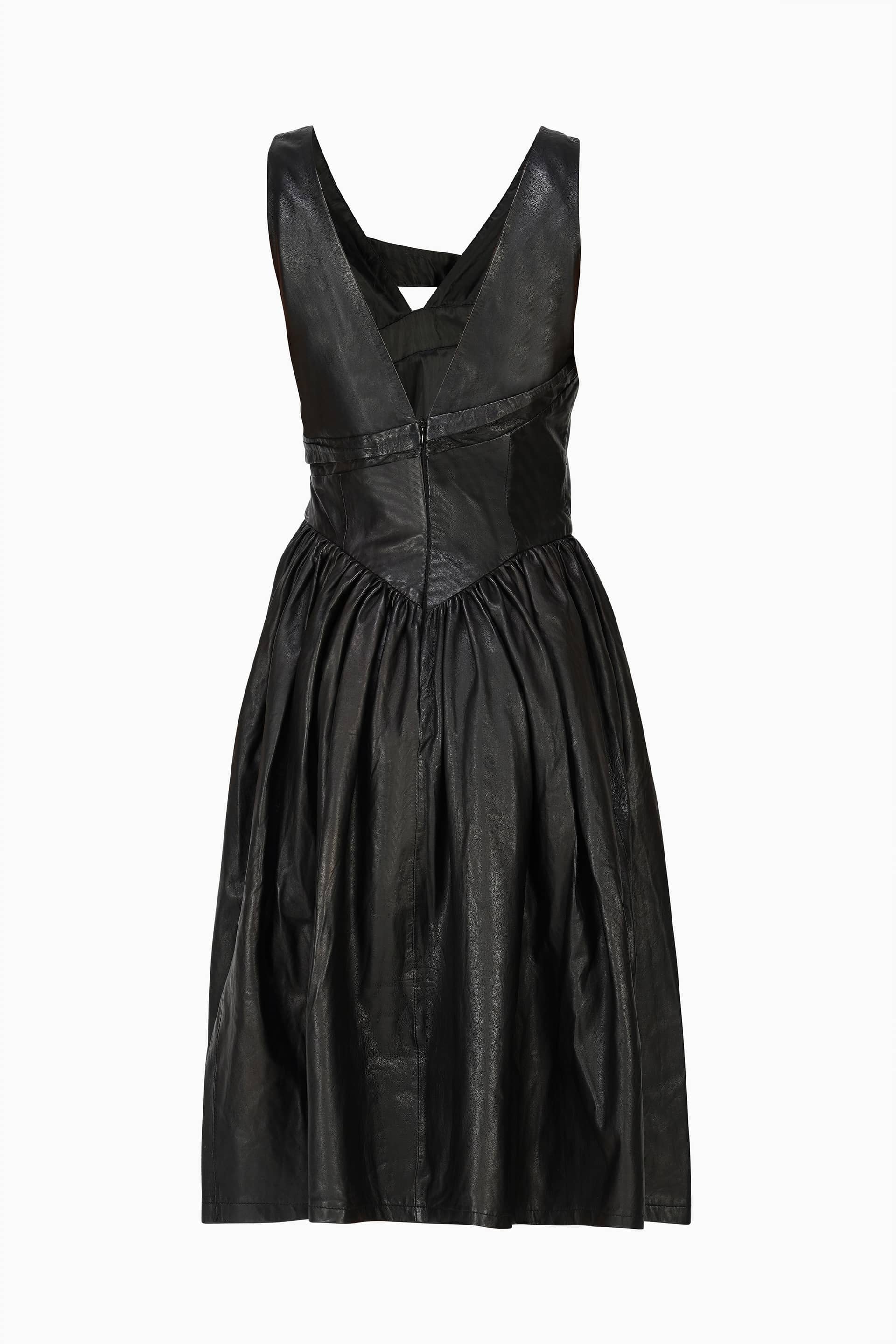 Black Leather Dress made by Szabo Sihag