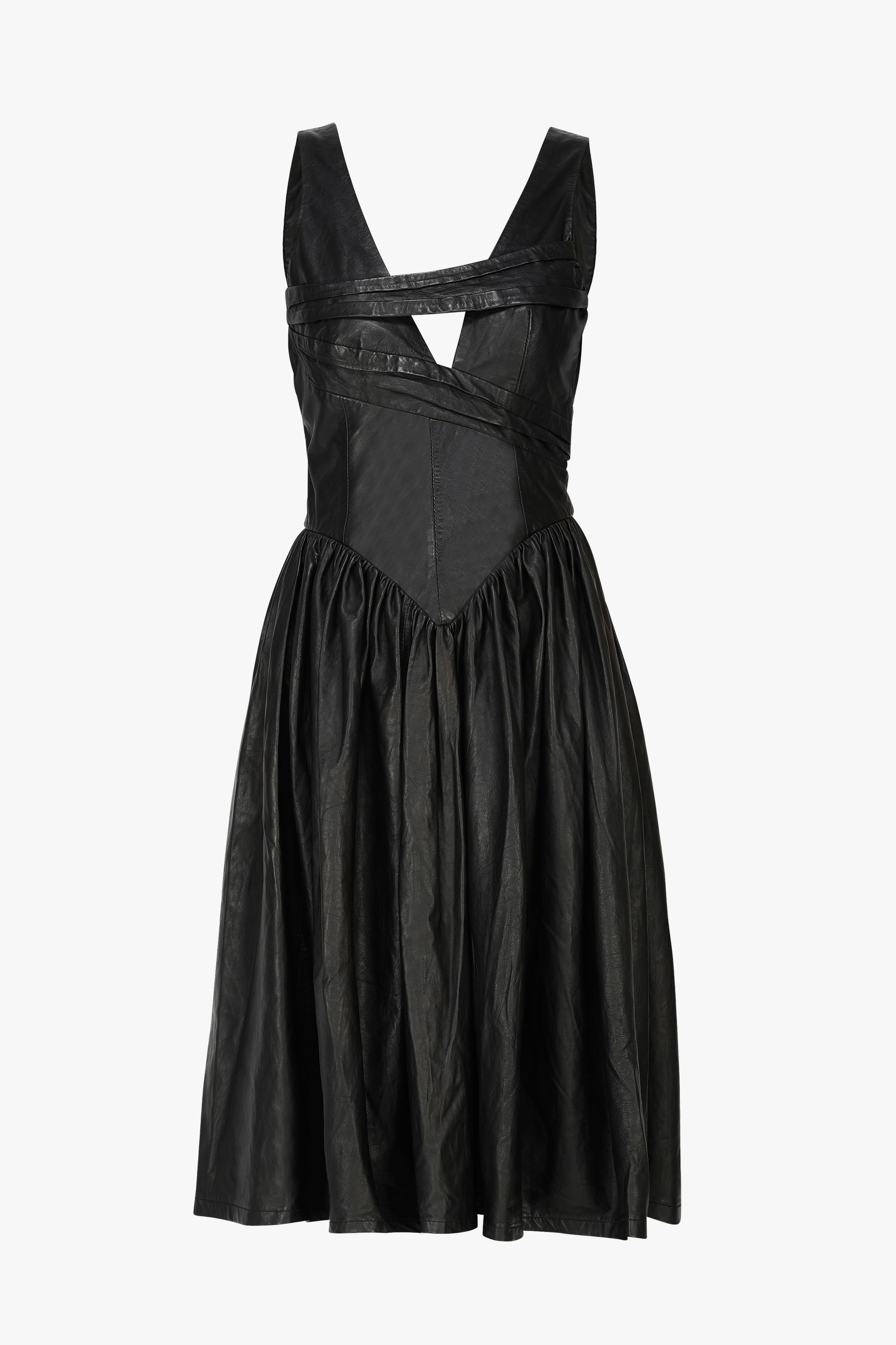 Black Leather Dress made by Szabo Sihag