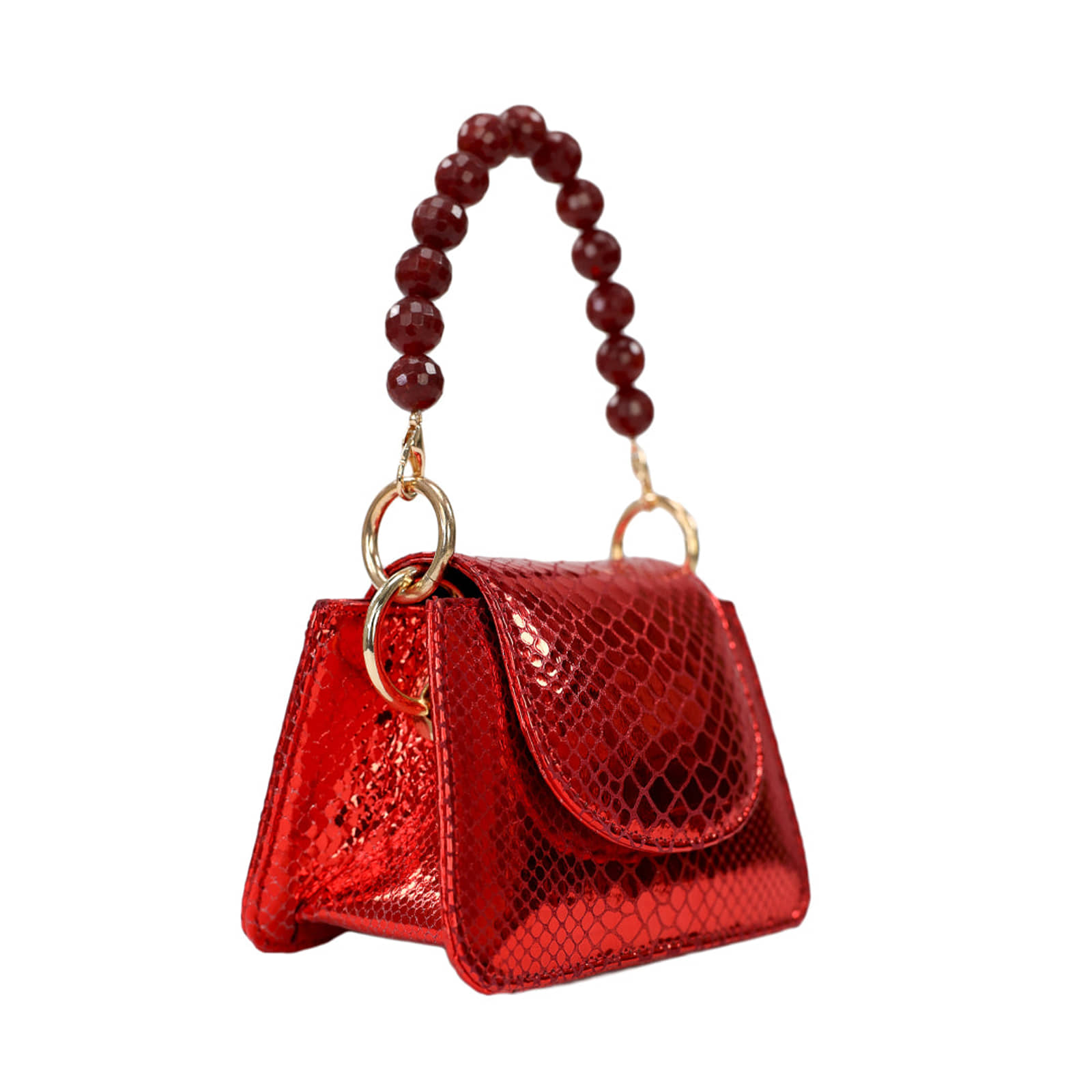 Horra - Metallic Red - Mini Bag made by ALIEL