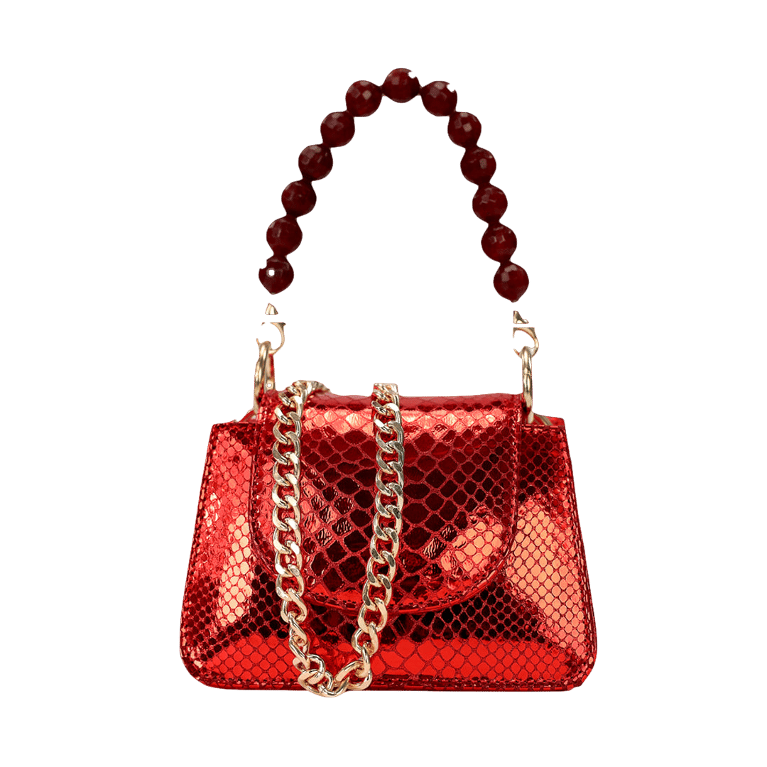Horra - Metallic Red - Mini Bag made by ALIEL