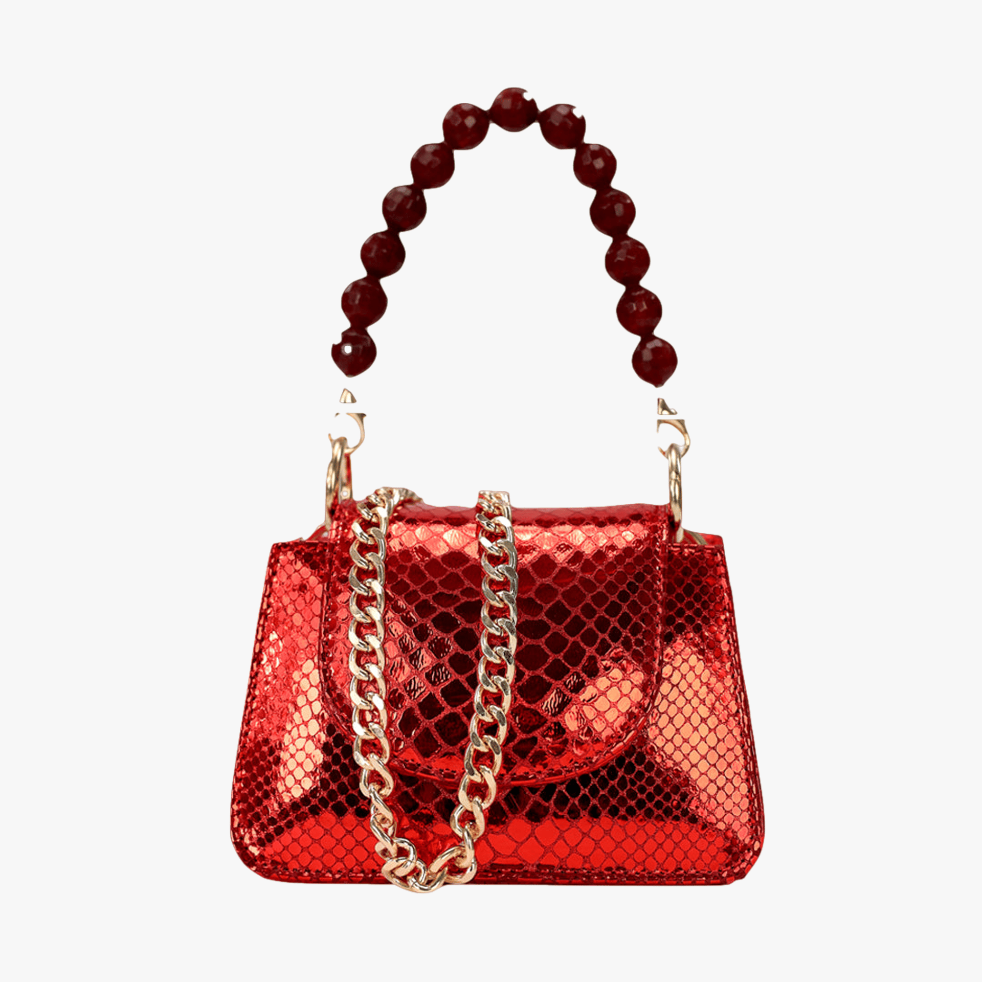 Horra - Metallic Red - Mini Bag made by ALIEL
