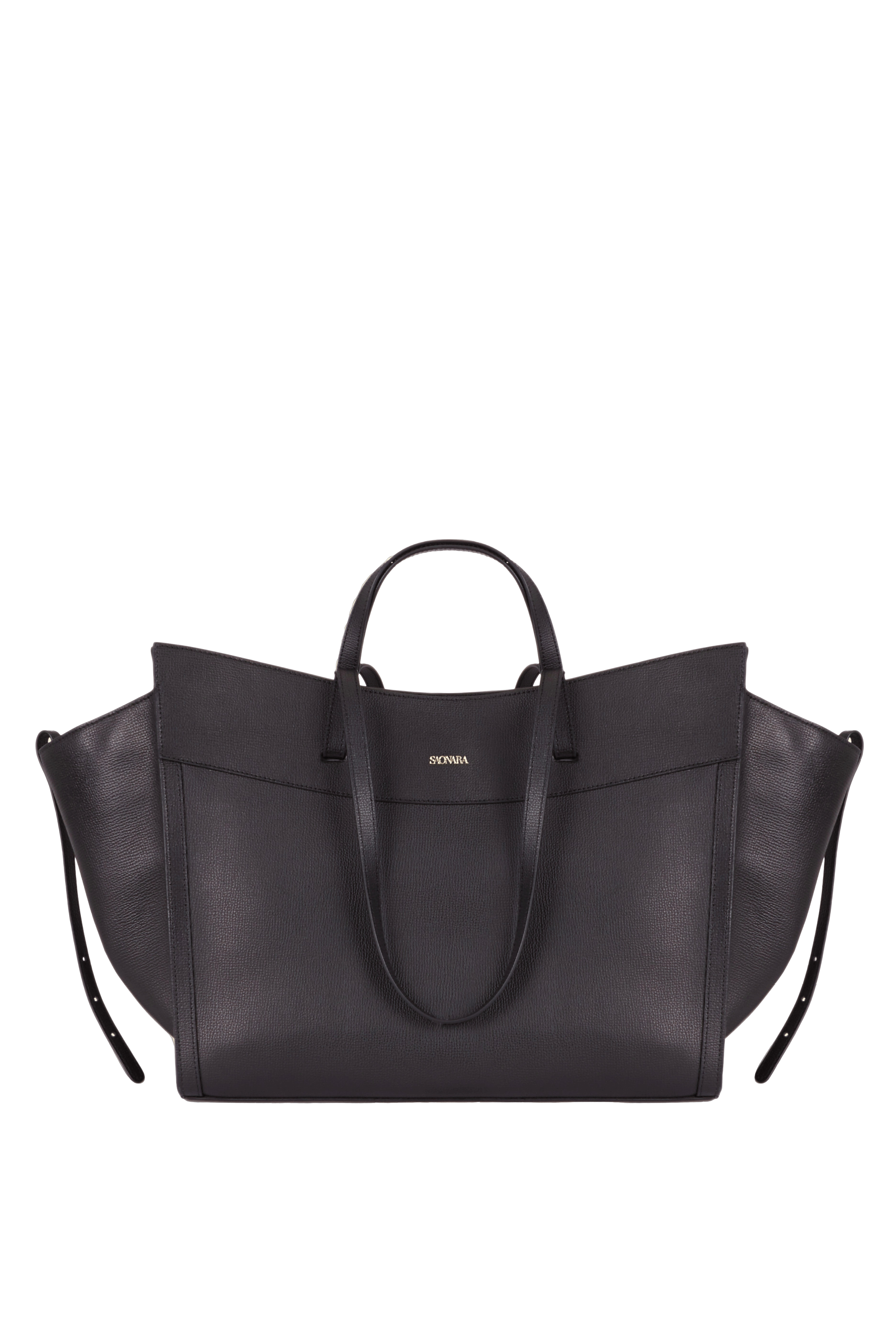 SAONARA SHOPPING TOTAL BLACK PIEL made by Saonara