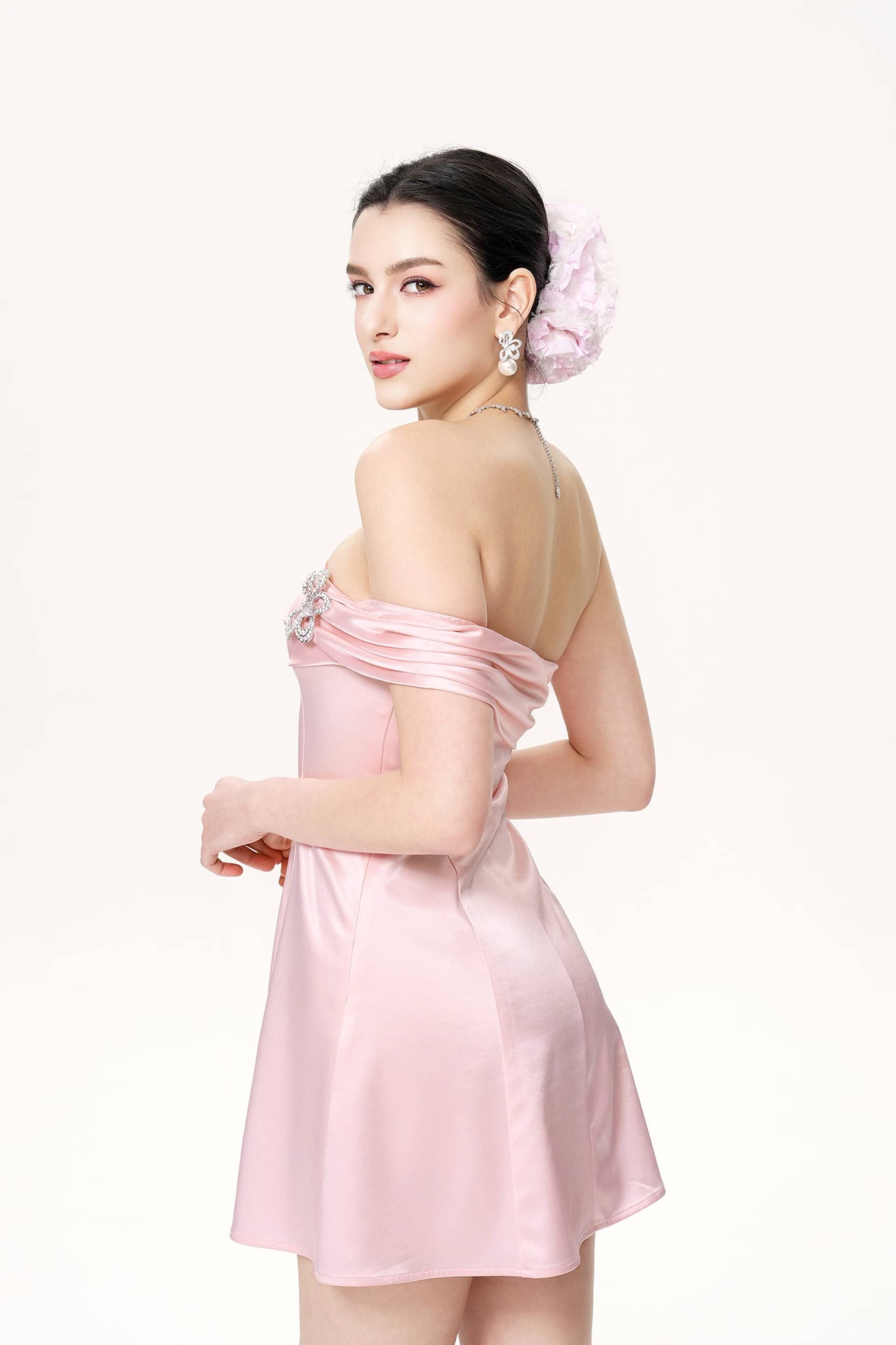 Cornelia Dress (Pink) made by Nana Jacqueline