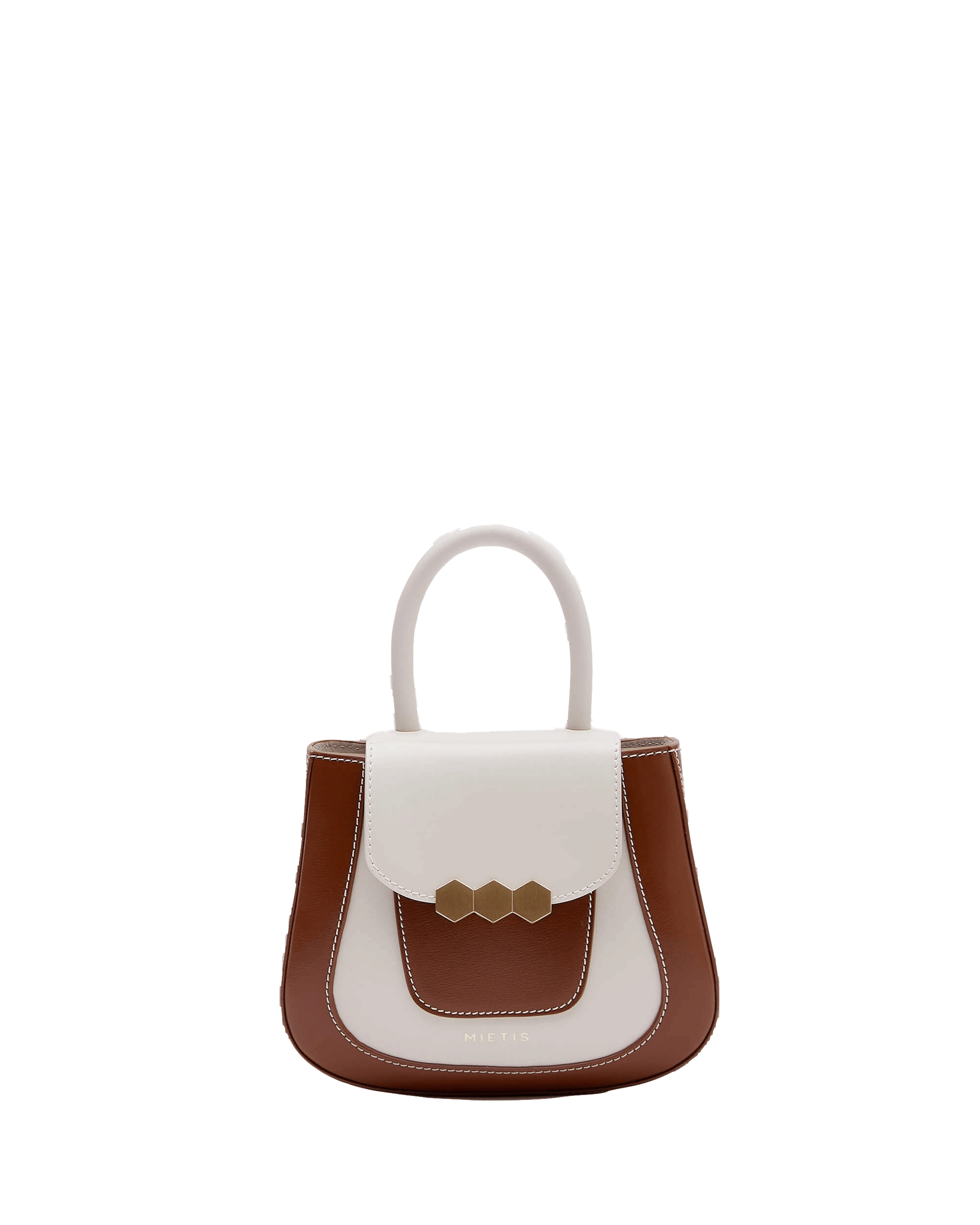 Mini Jill White / Tan in White made by Mietis