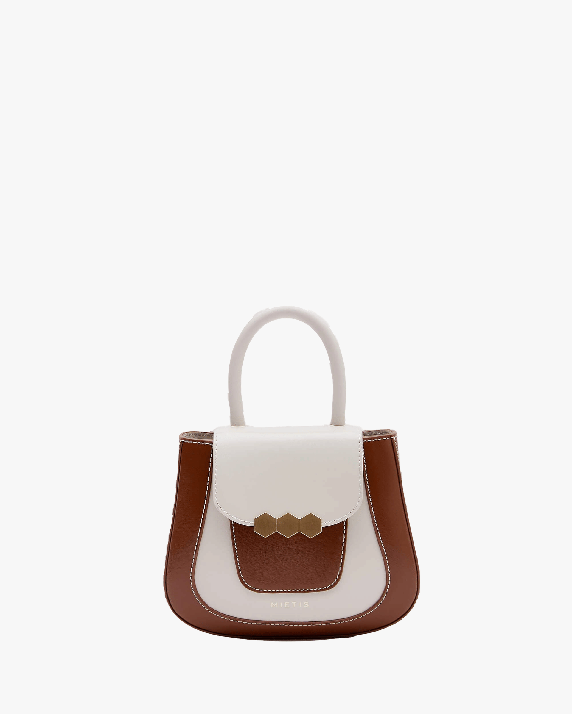 Mini Jill White / Tan in White made by Mietis