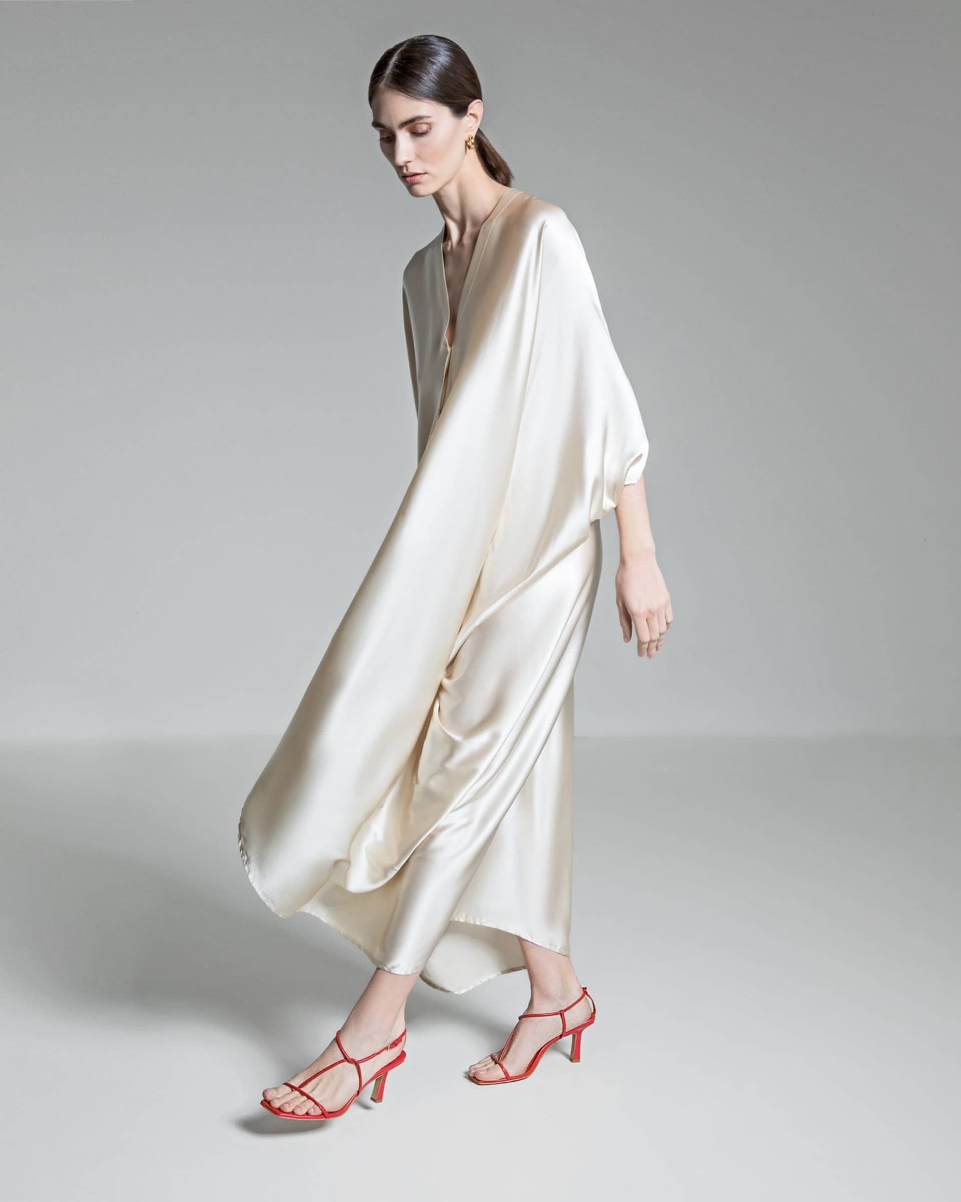 The Strappy Sandal - Red made by ESSEN