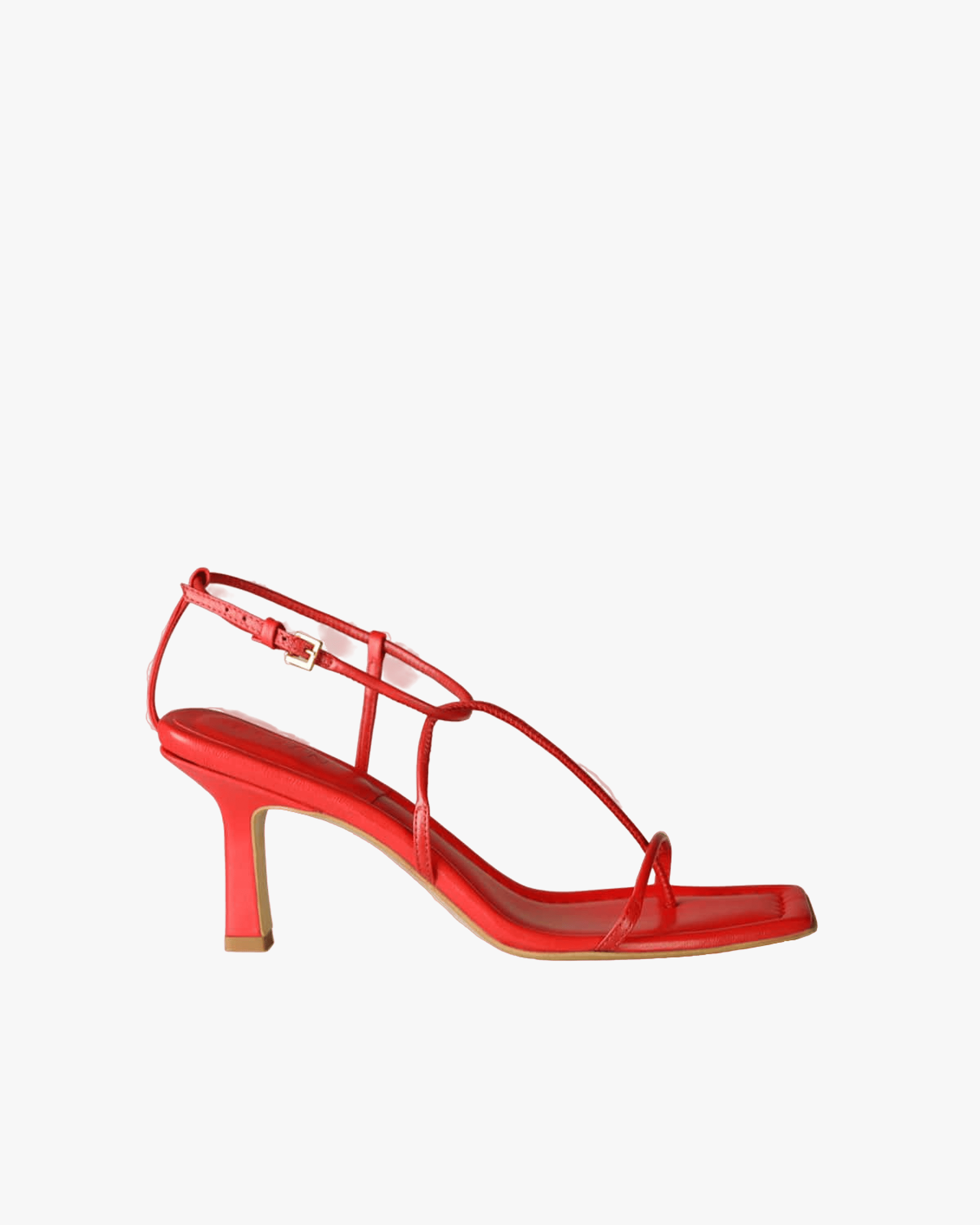 The Strappy Sandal - Red made by ESSEN