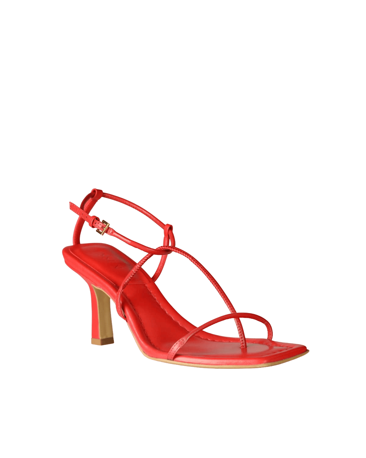 The Strappy Sandal - Red made by ESSEN