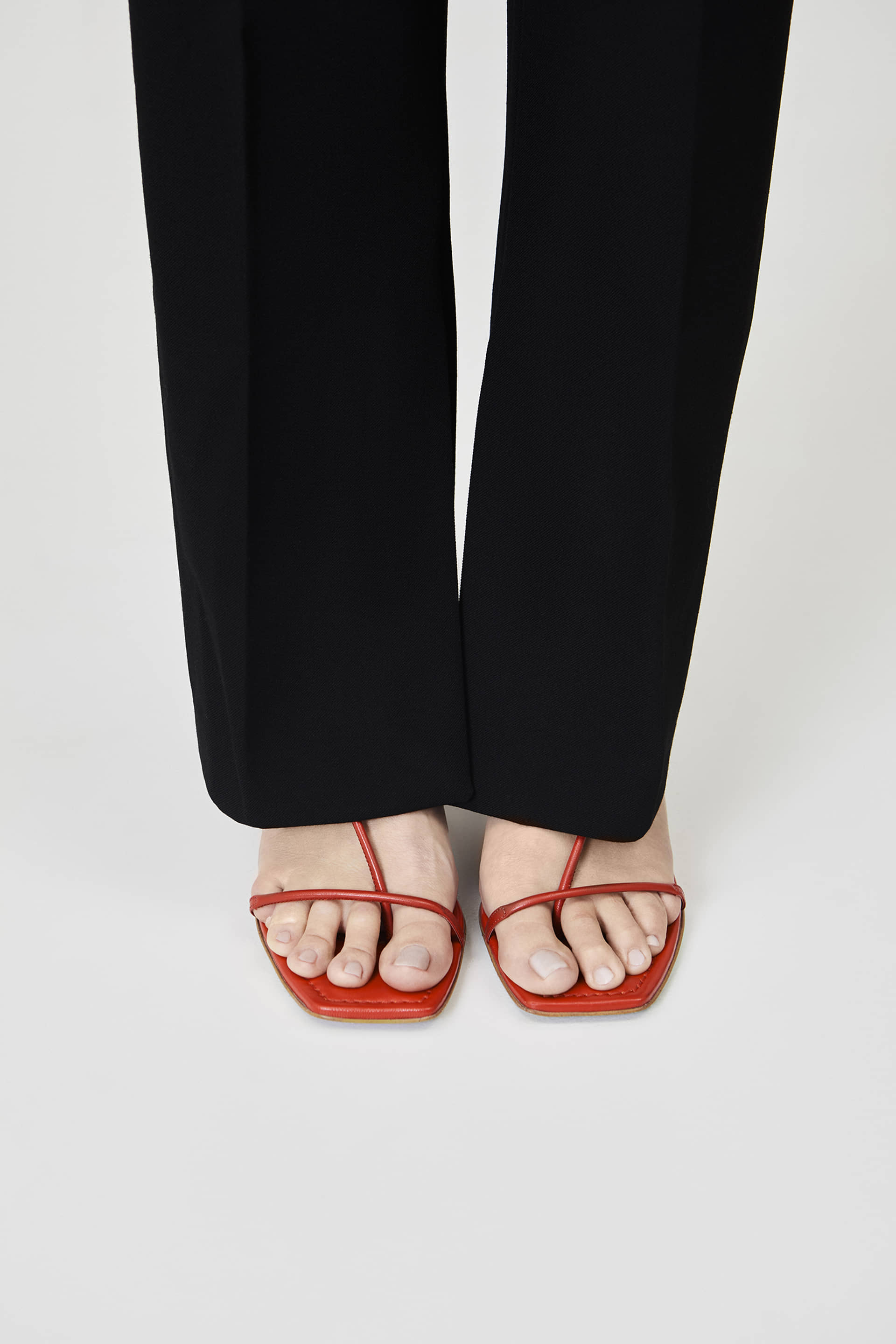 The Strappy Sandal - Red made by ESSEN