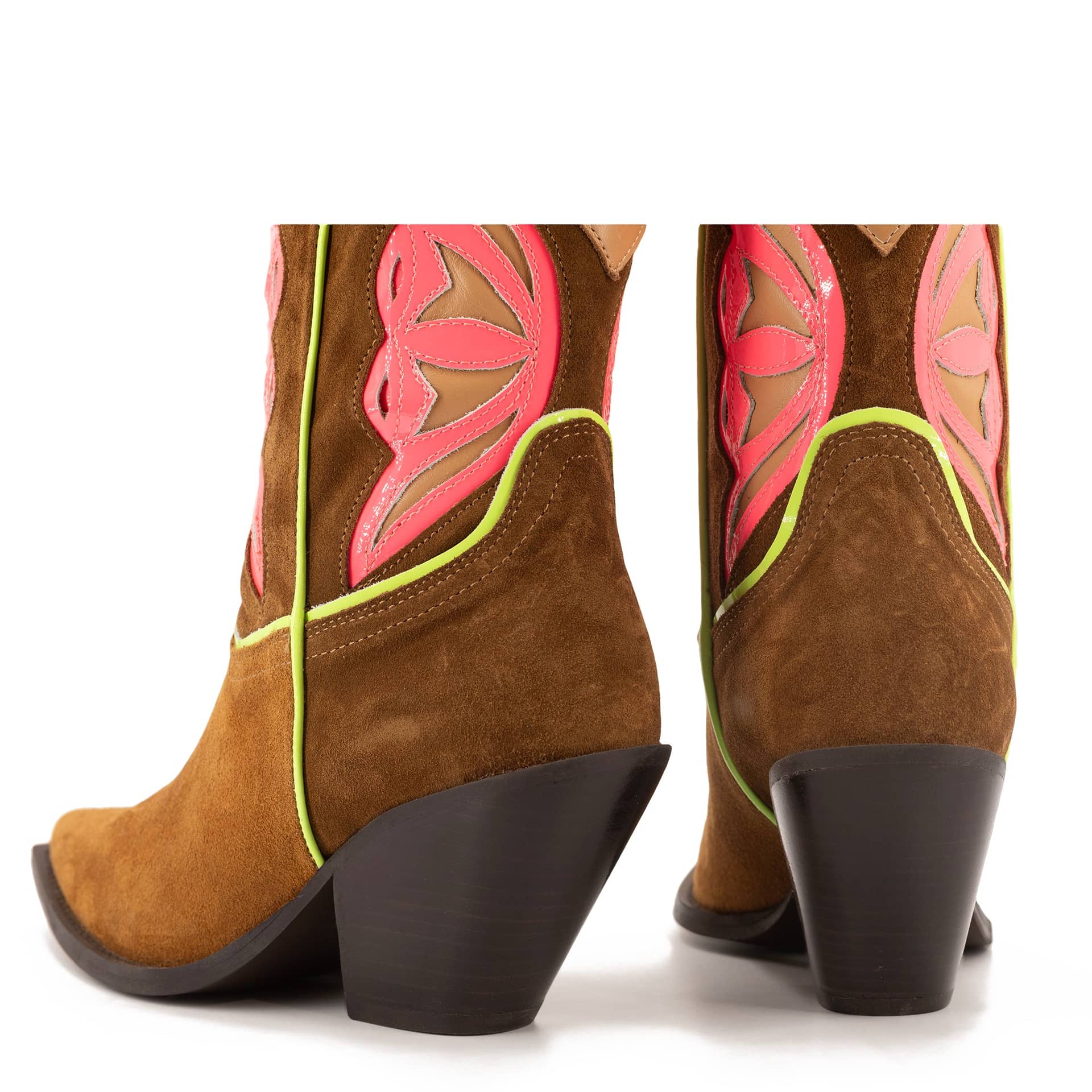 BROWN SUEDE COWBOY BOOTS made by Toral