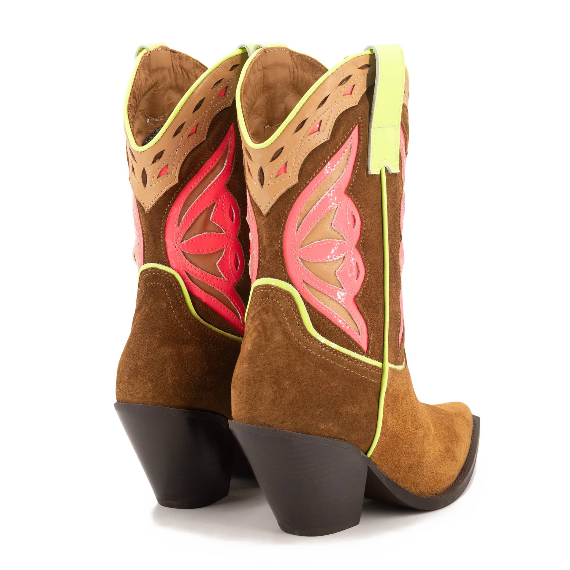 BROWN SUEDE COWBOY BOOTS made by Toral