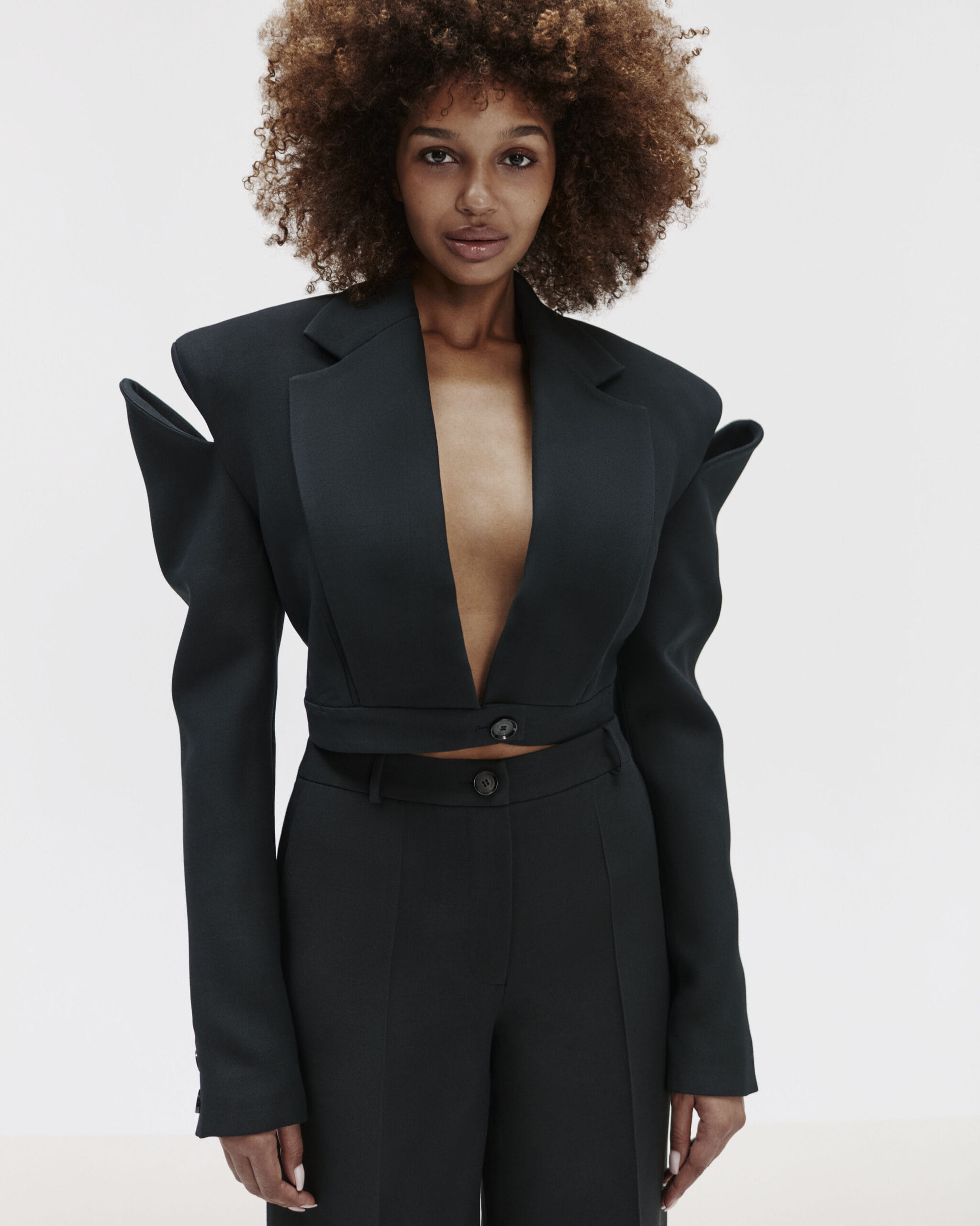 Short Jacket With Cutouts made by YAVORSKA