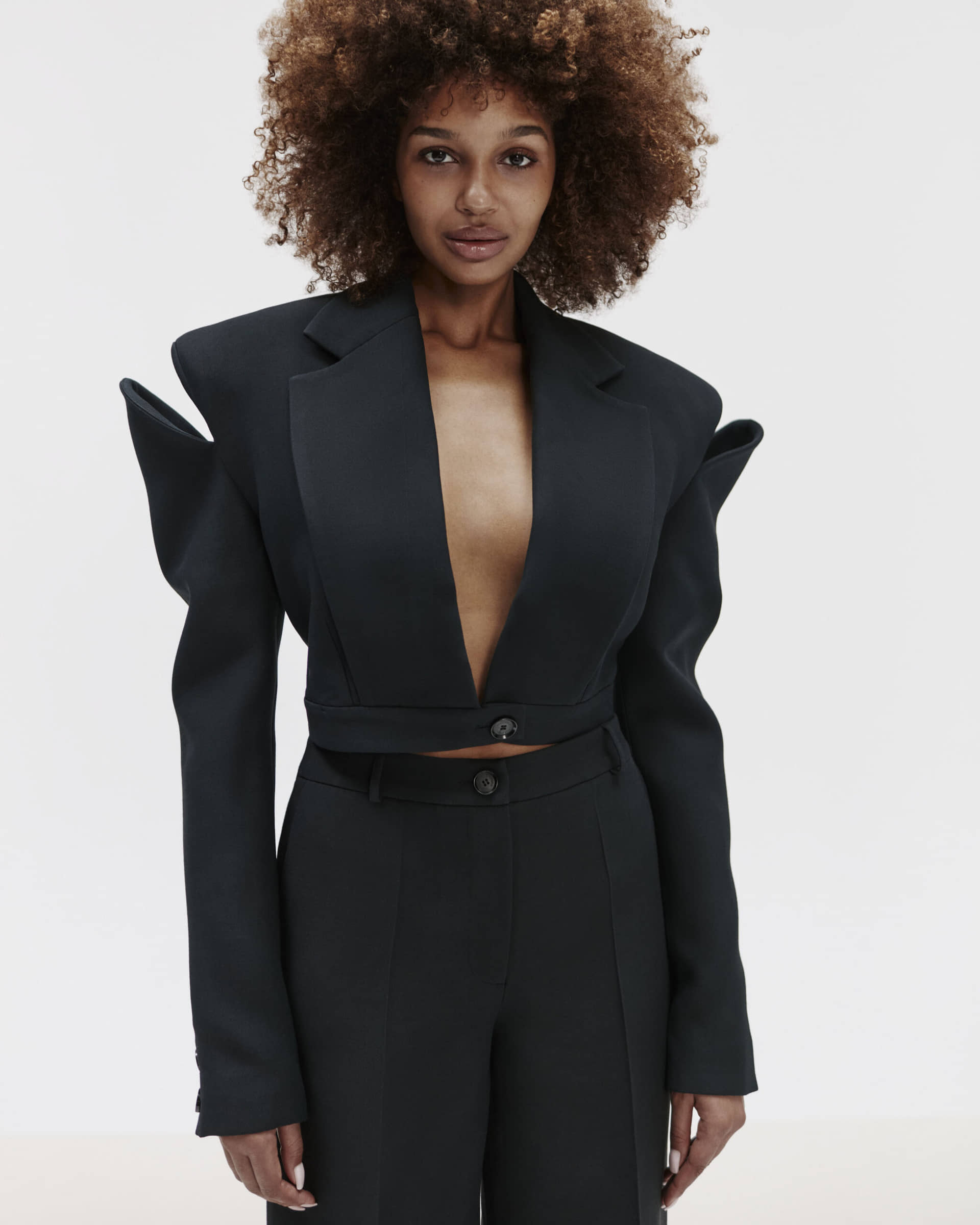Short Jacket With Cutouts made by YAVORSKA