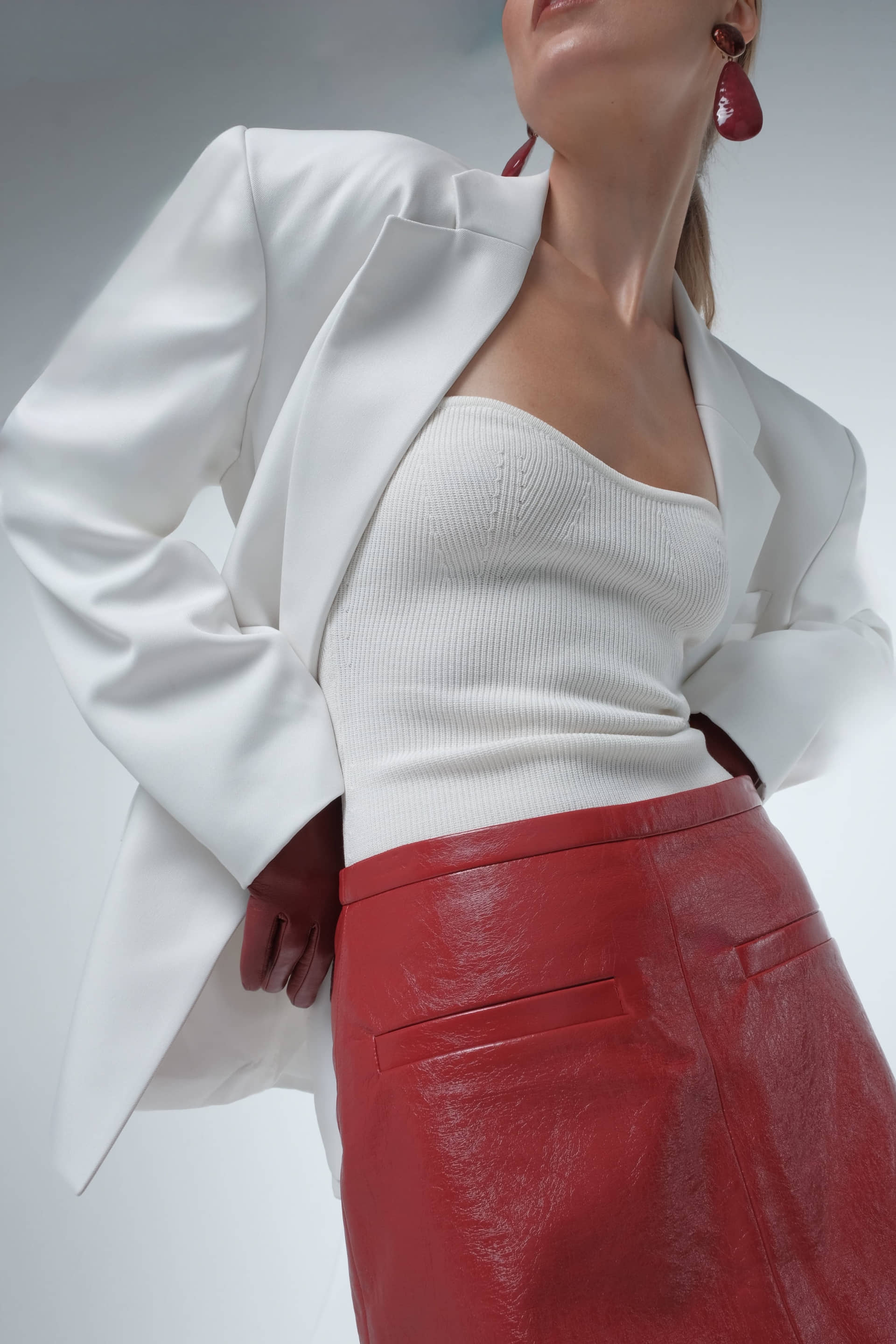 Patent leather mini skirt made by AFTERHOURS