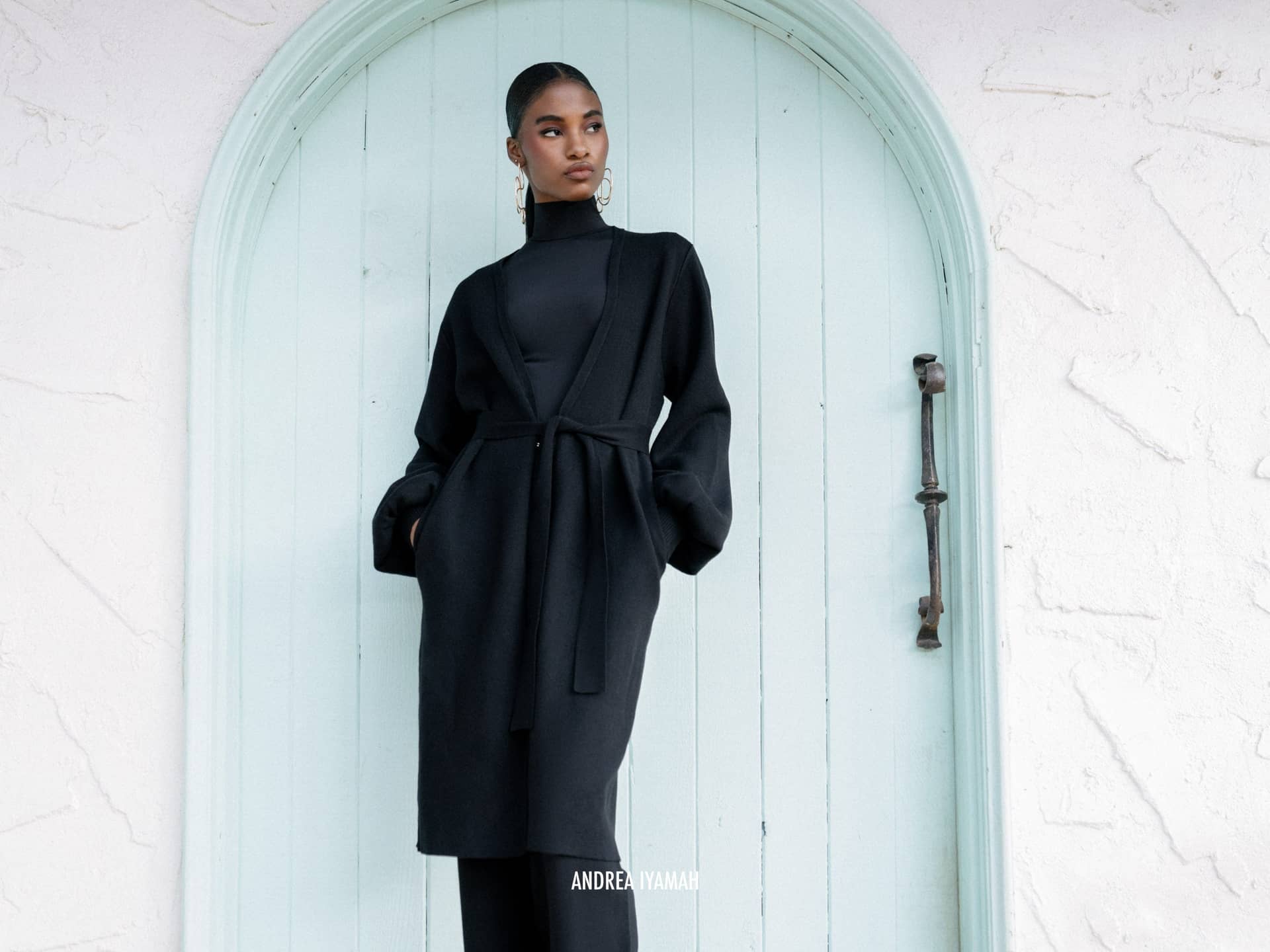 ONA KNIT CARDIGAN - ONYX made by Andrea Iyamah