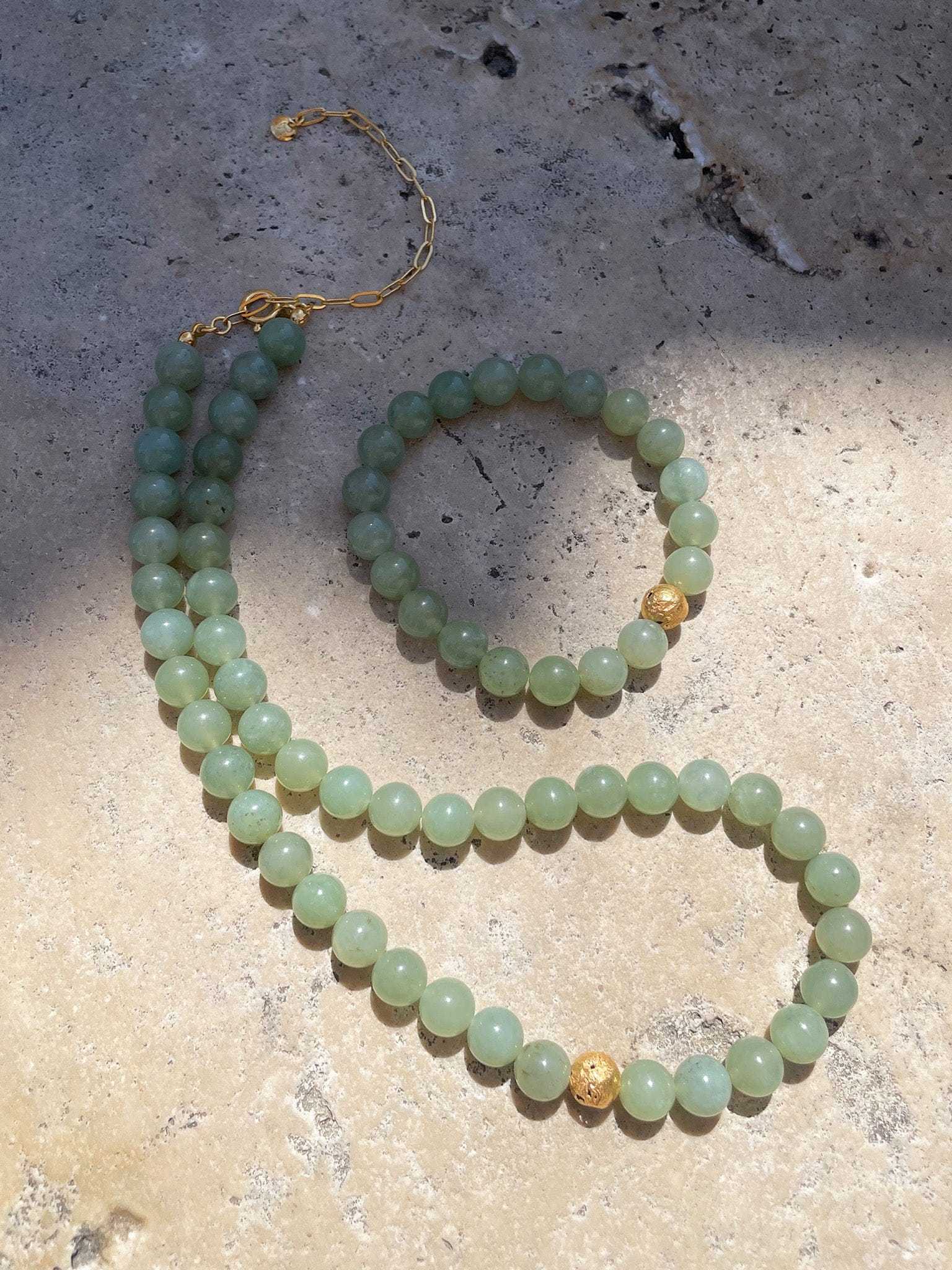 Jade Forest Green Necklace made by Eva Remenyi