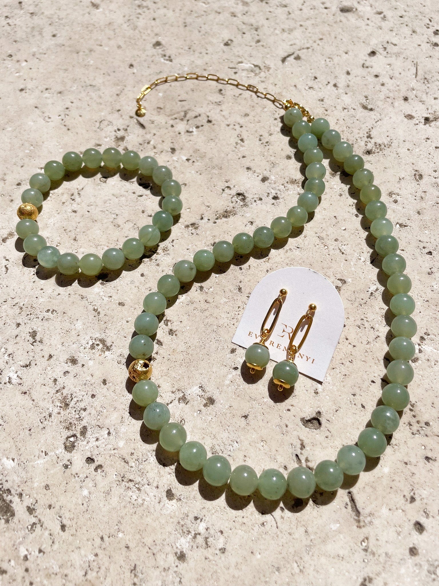 Jade Forest Green Necklace made by Eva Remenyi