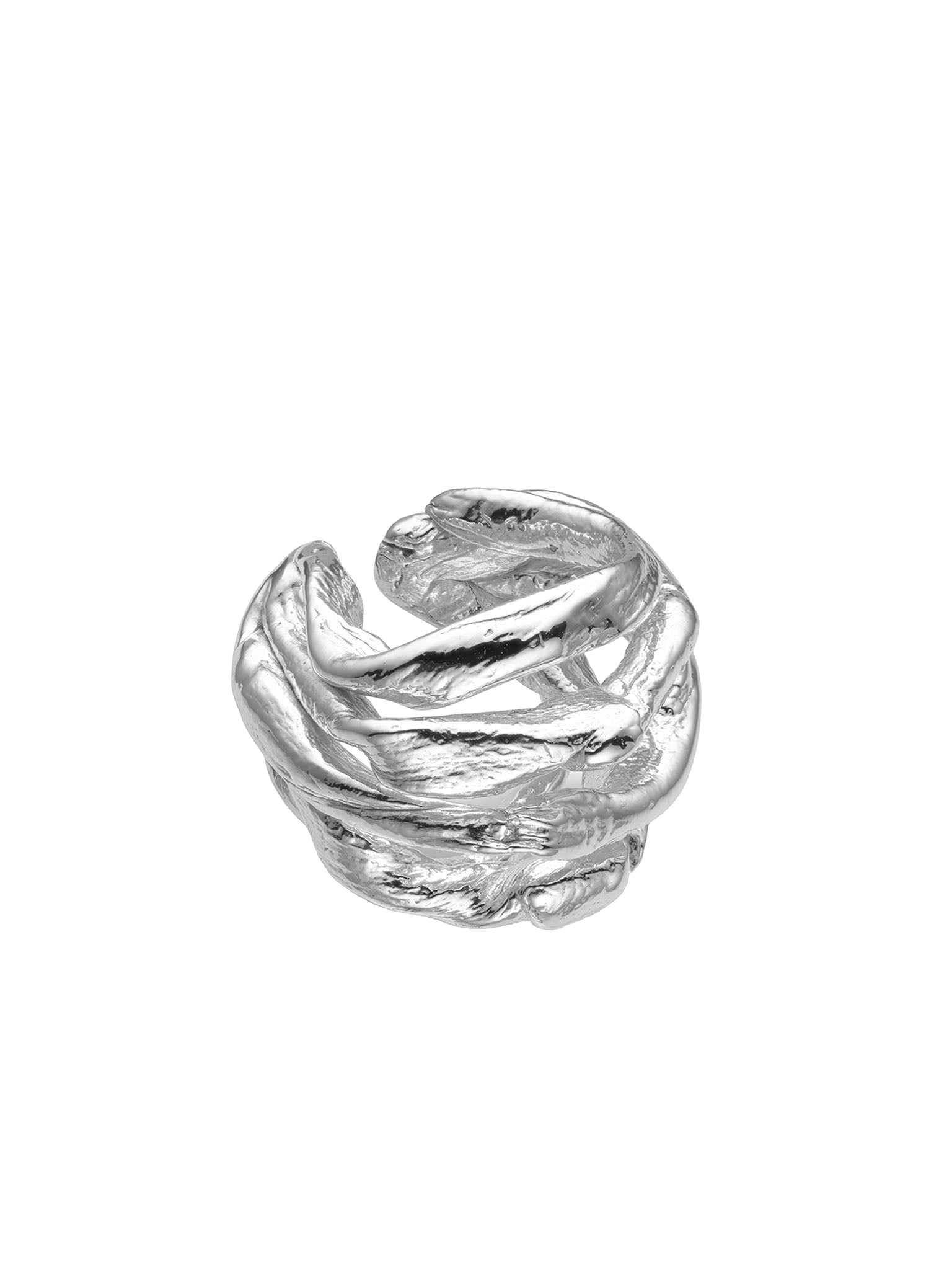 Talisman Wave Ear Cuff Silver made by Eva Remenyi