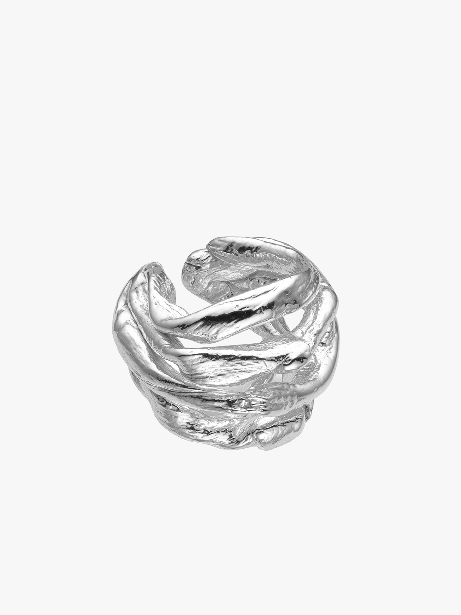 Talisman Wave Ear Cuff Silver made by Eva Remenyi