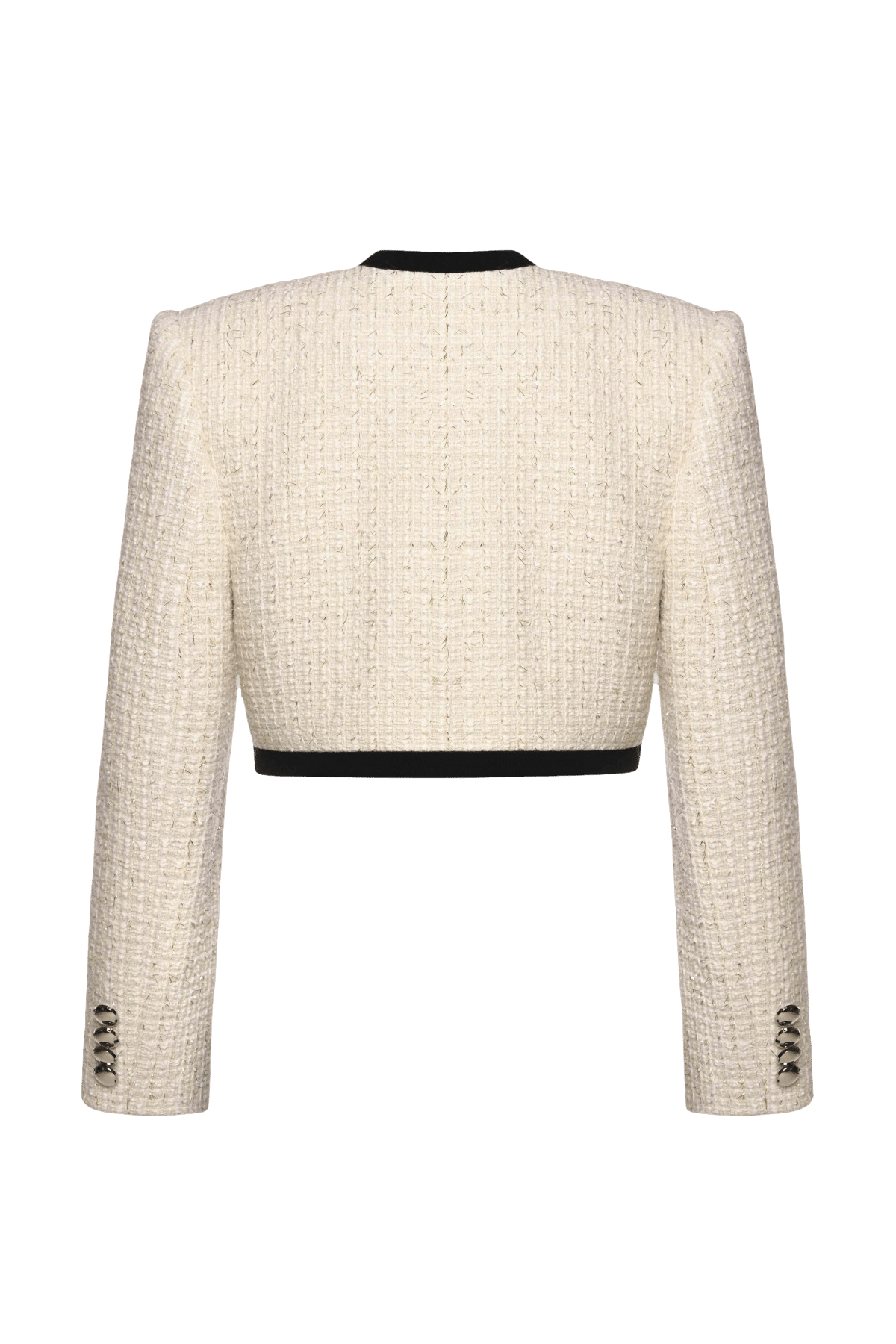 TWEED ASYMMETRIC JACKET made by KEBURIA