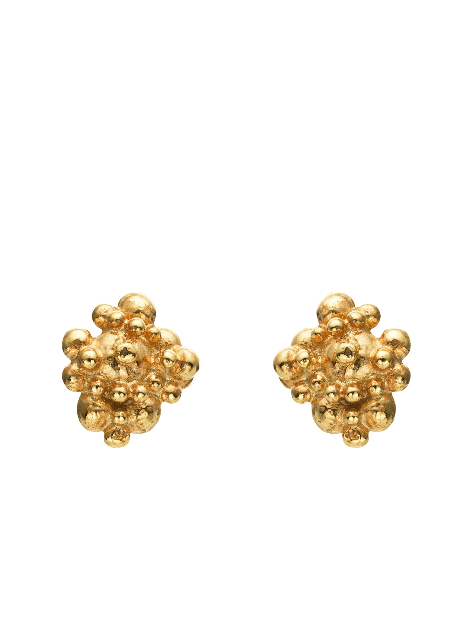 Céleste Deux Small Earrings 14ct Gold in Gold made by Eva Remenyi