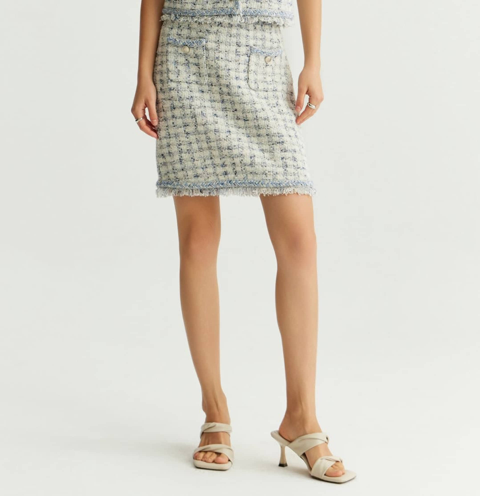 HOUNDSTOOTH SKIRT made by CRUSH Collection