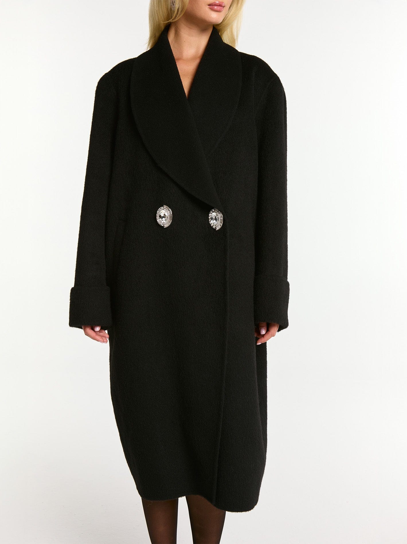 Audrina Coat (Black) made by Nana Jacqueline