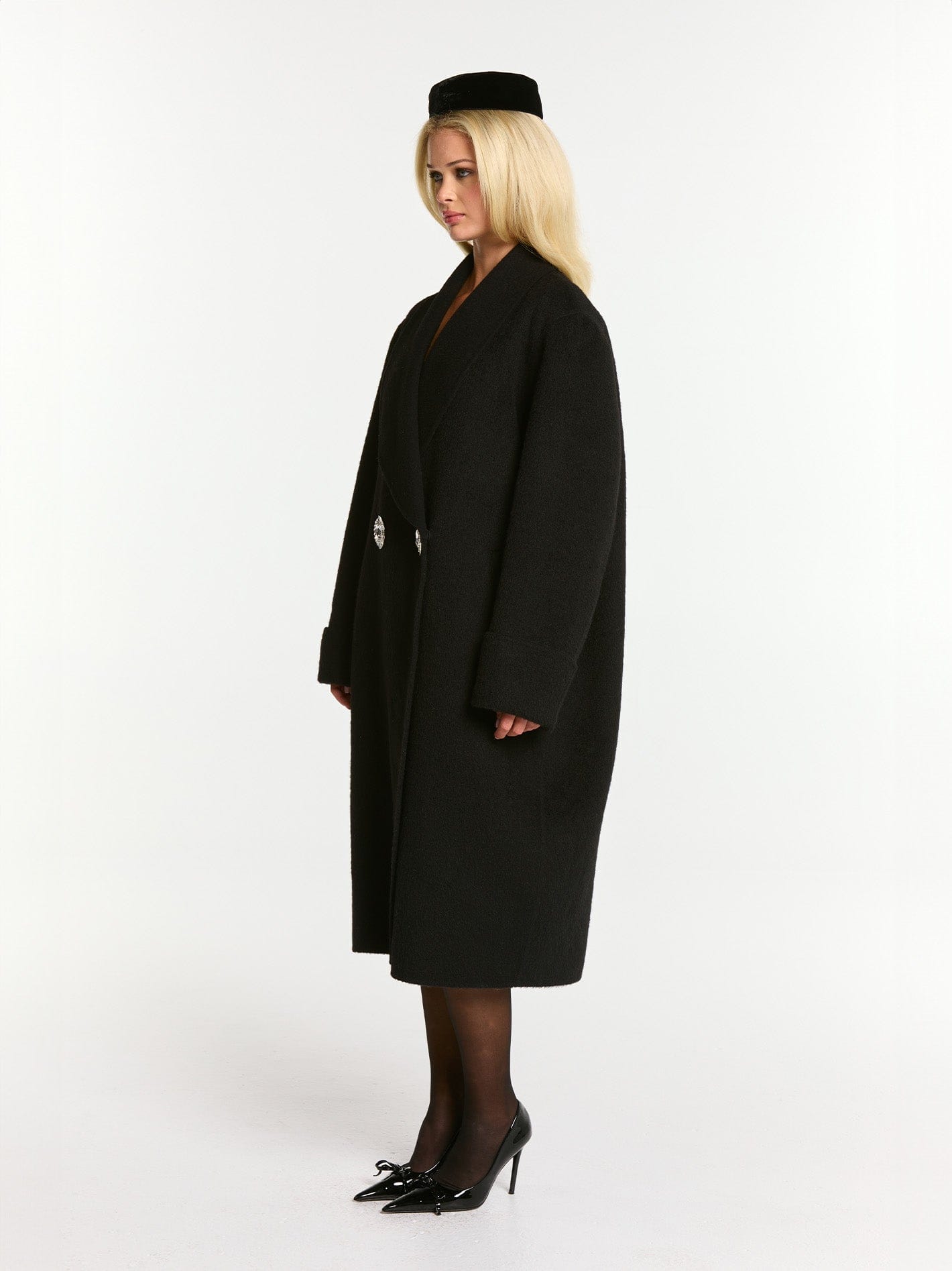 Audrina Coat (Black) made by Nana Jacqueline