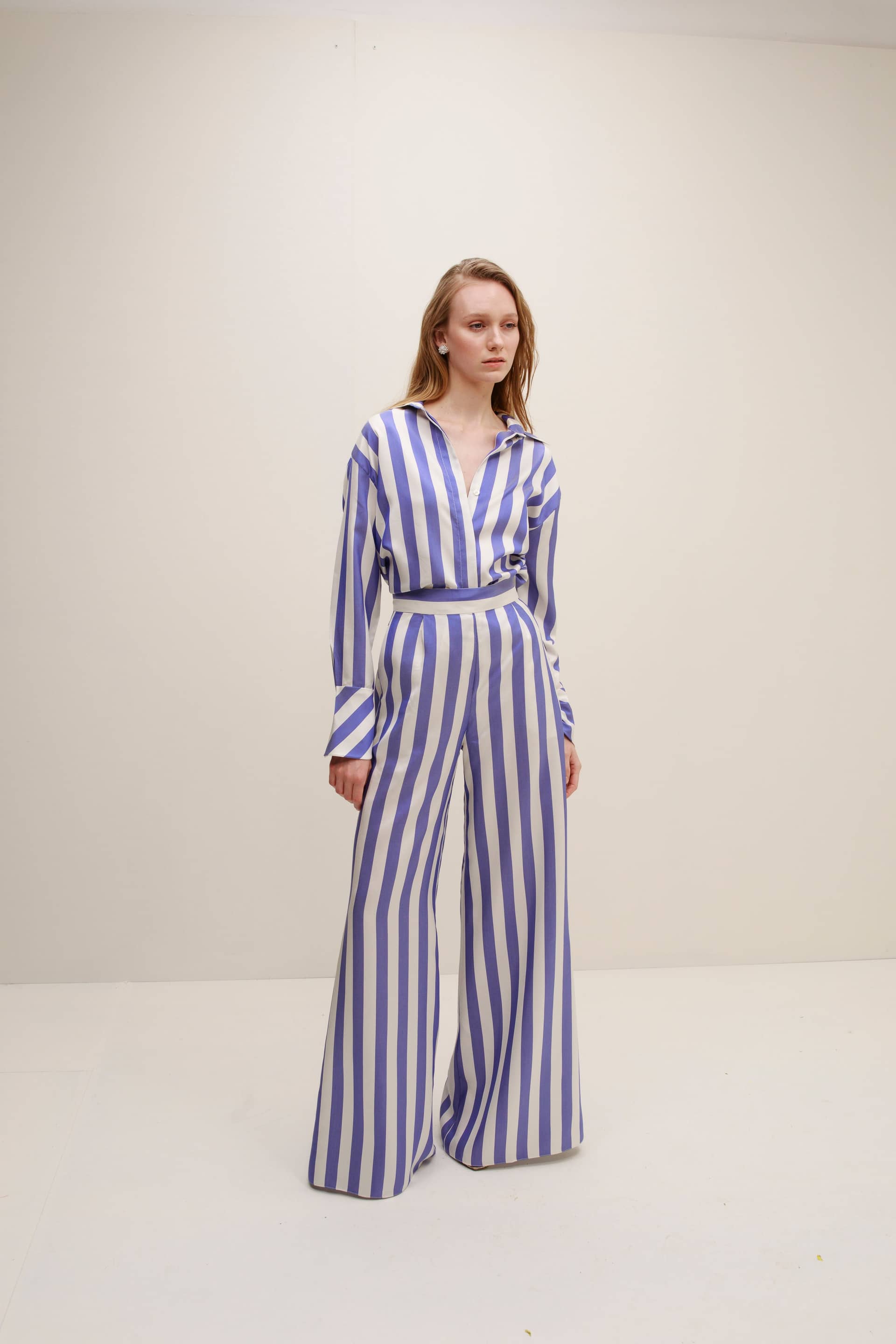 Acqua Silk Pants made by Francesca Miranda