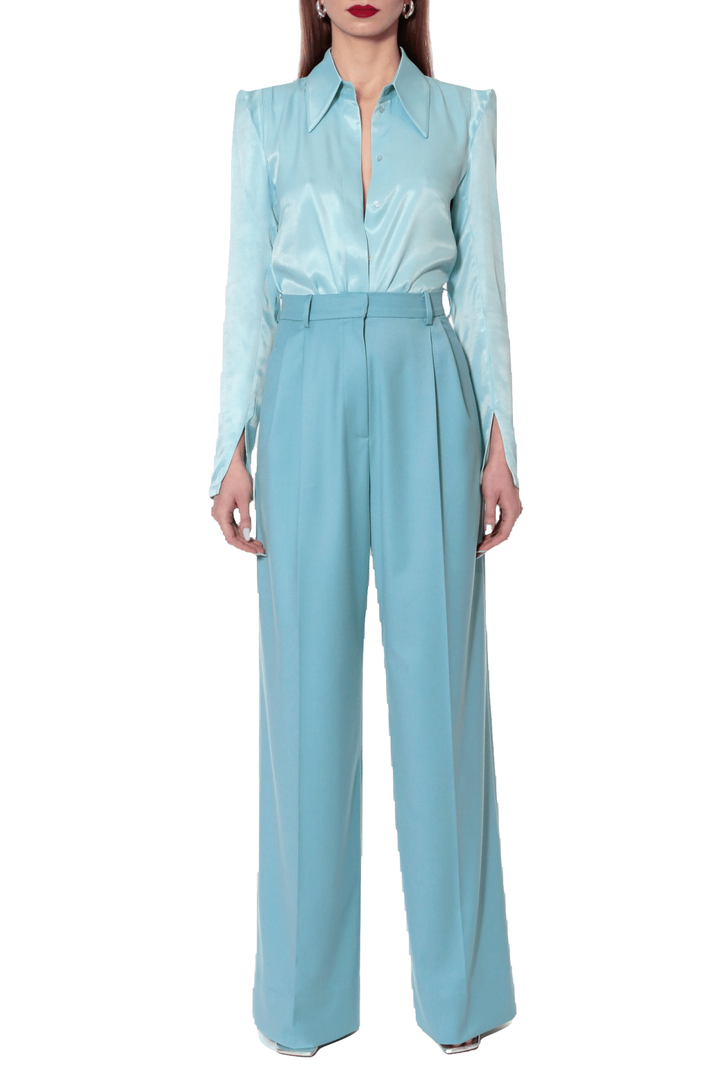 Blouse Stevie How Blue Am I in Blue made by HALEWSKI