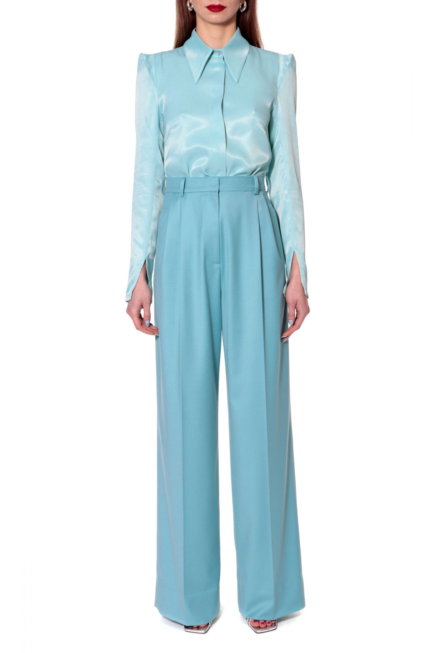 Blouse Stevie How Blue Am I in Blue made by HALEWSKI