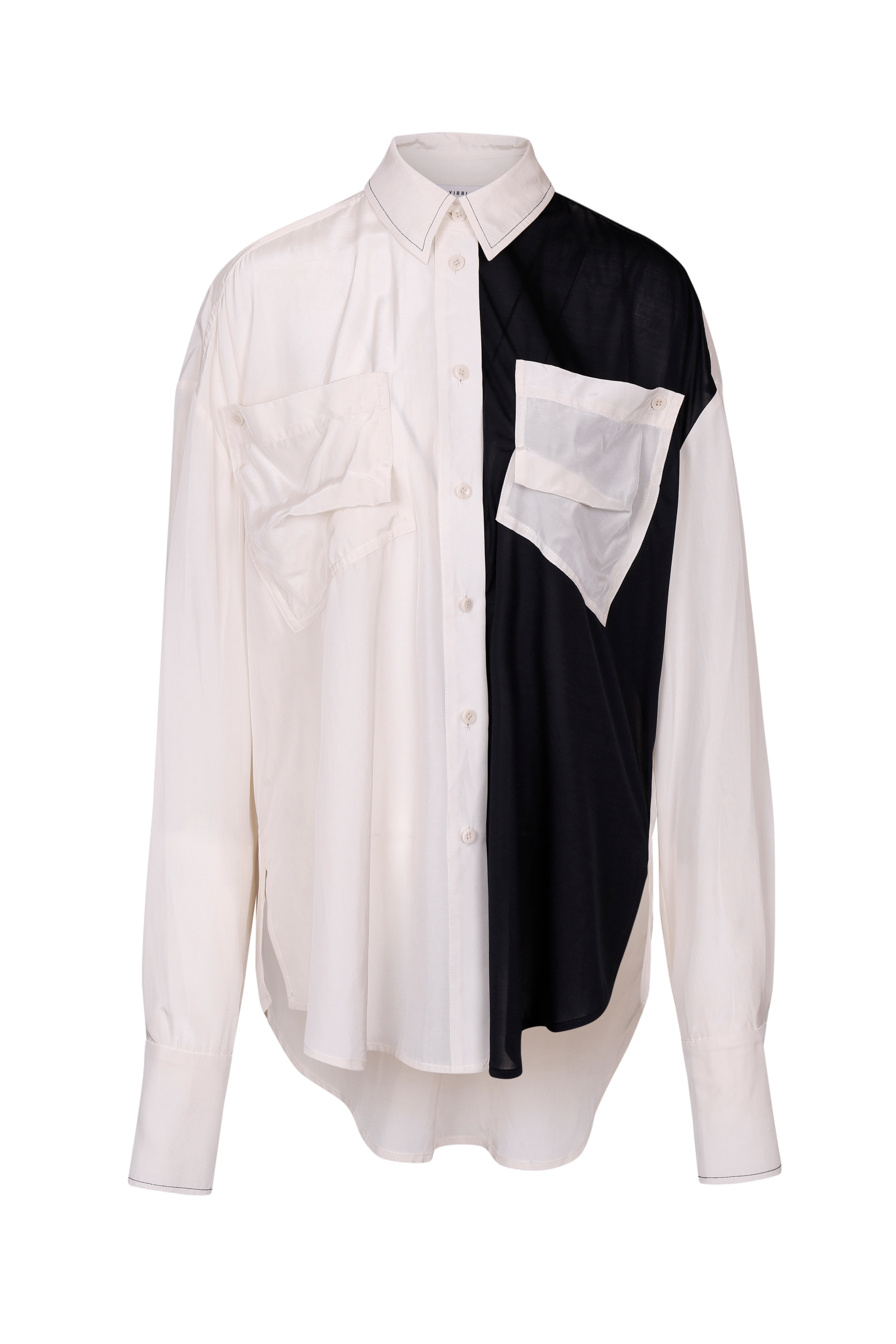 TWO-TONE OVERSIZED UTILITY SHIRT made by YIBRI