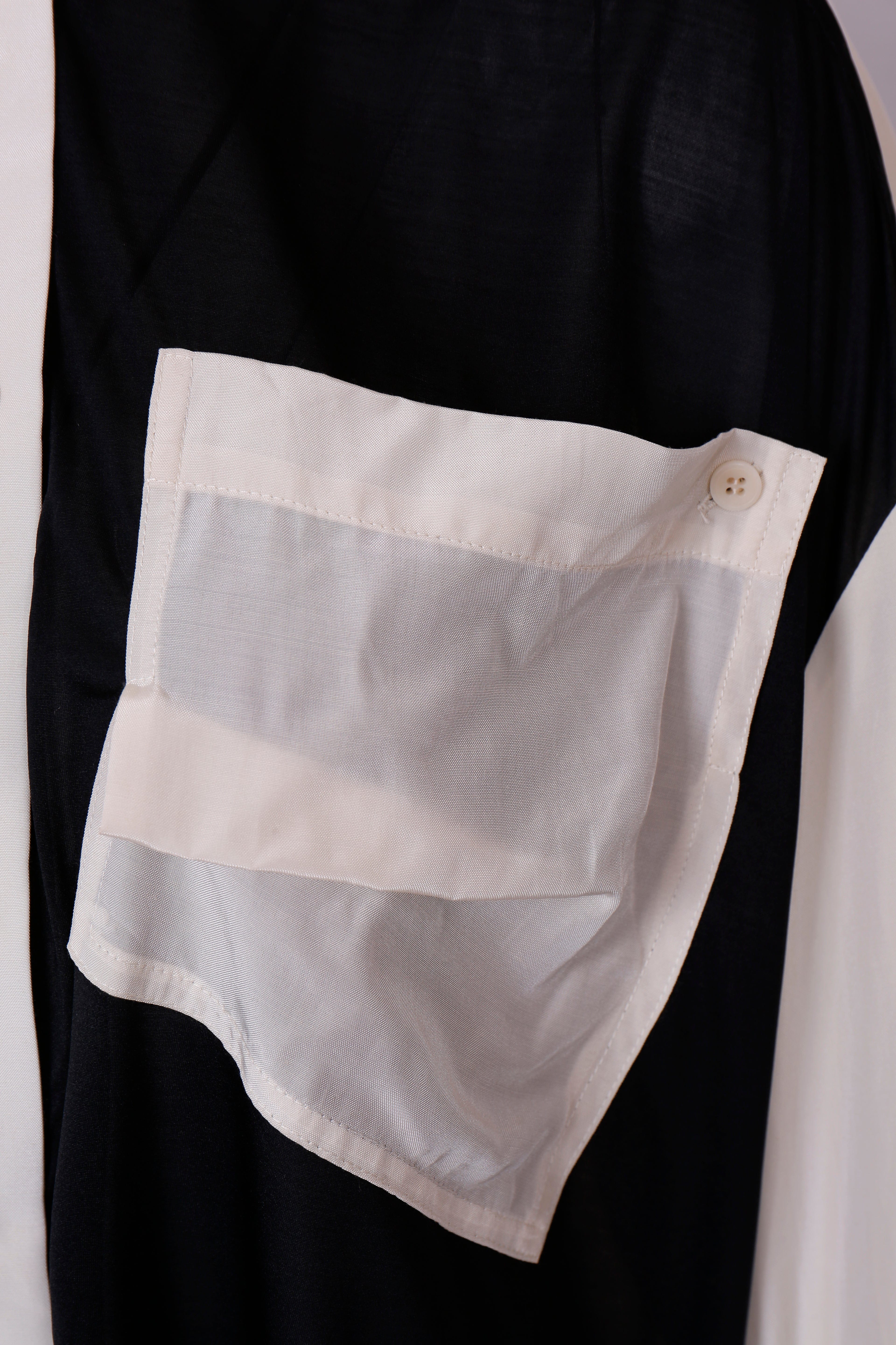 TWO-TONE OVERSIZED UTILITY SHIRT made by YIBRI