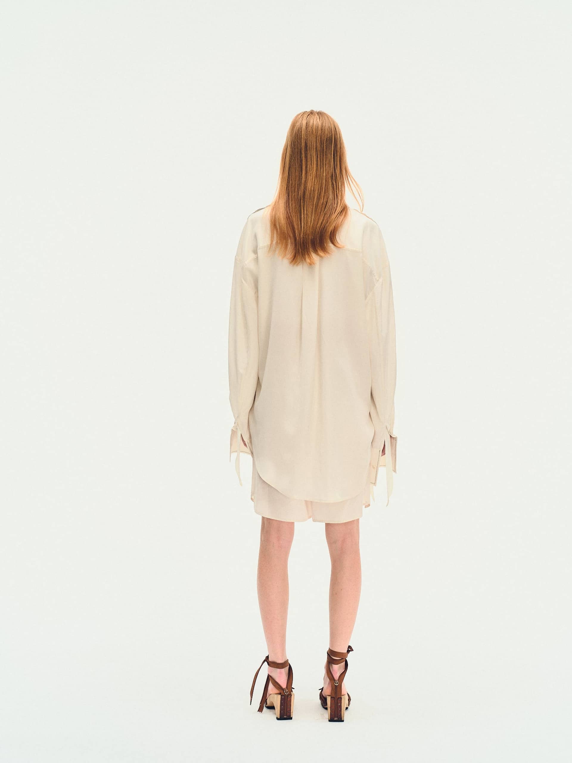 TWO-TONE OVERSIZED UTILITY SHIRT made by YIBRI