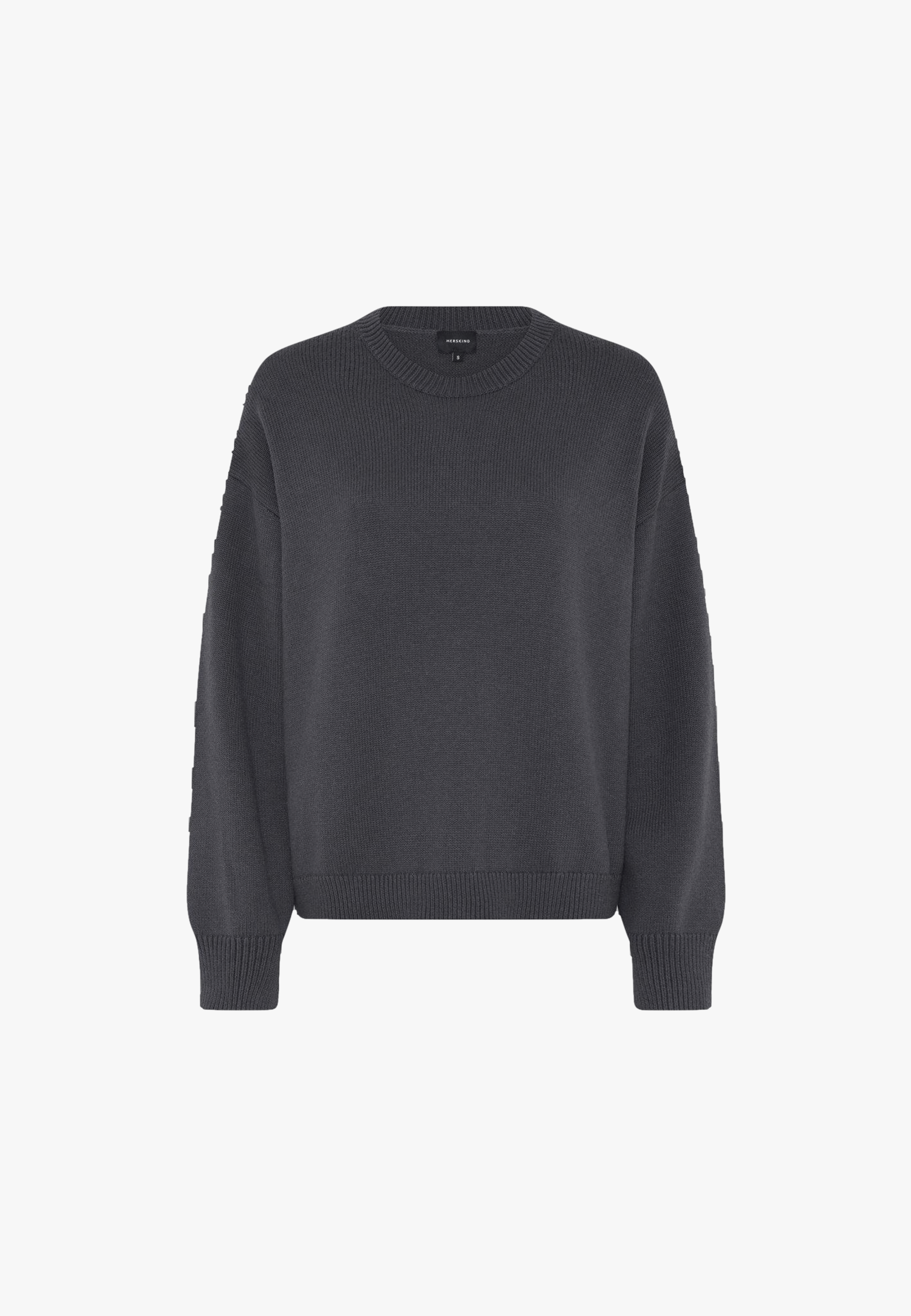Doofa Knit Roundneck - Grey melange in Grey made by HERSKIND