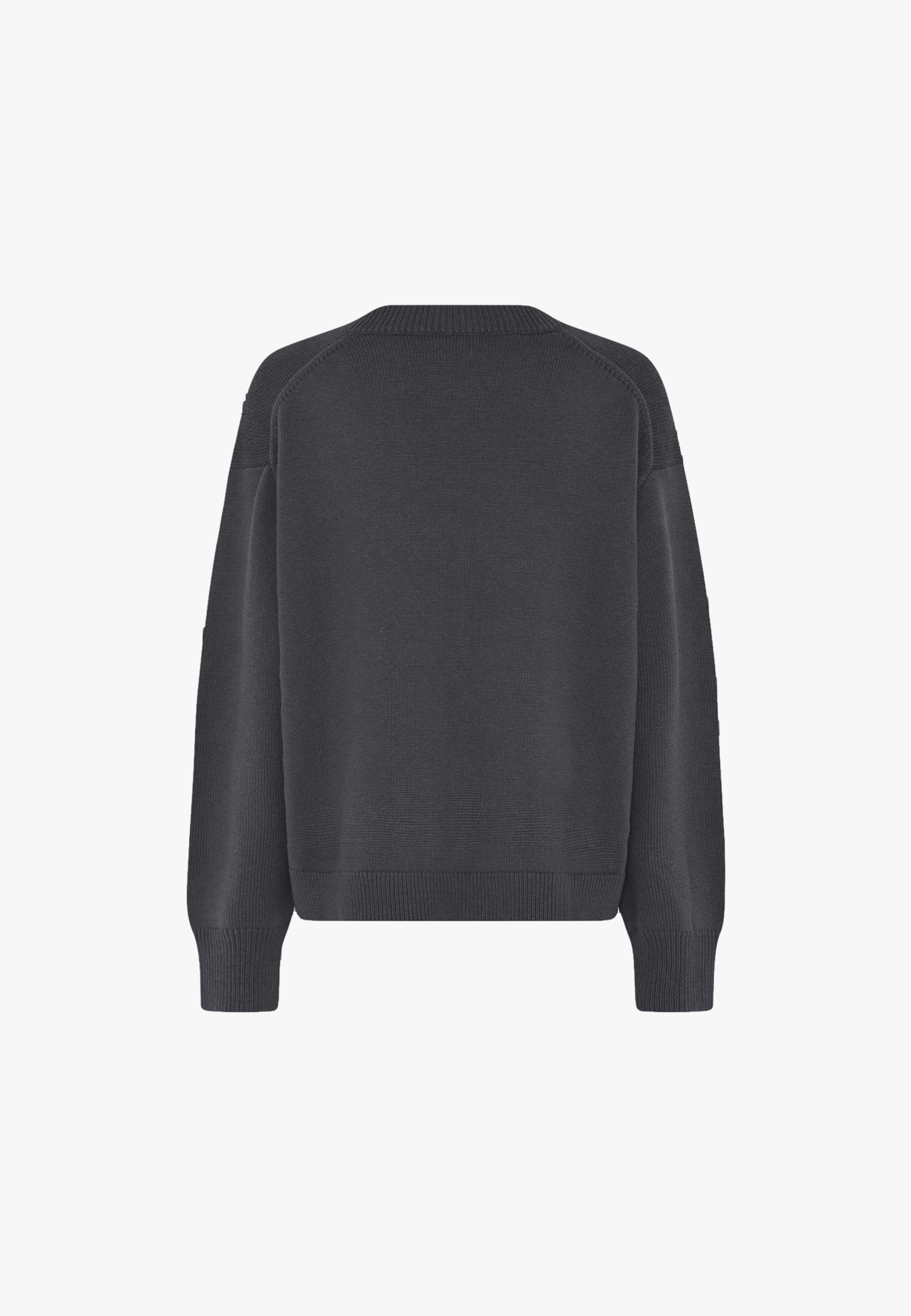 Doofa Knit Roundneck - Grey melange in Grey made by HERSKIND