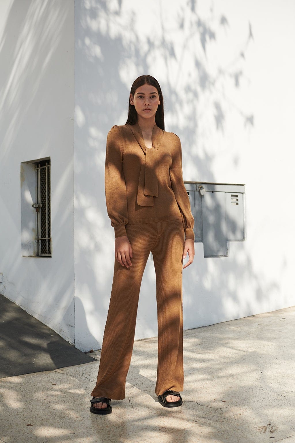 SAMAY pants in Beige made by AYNI