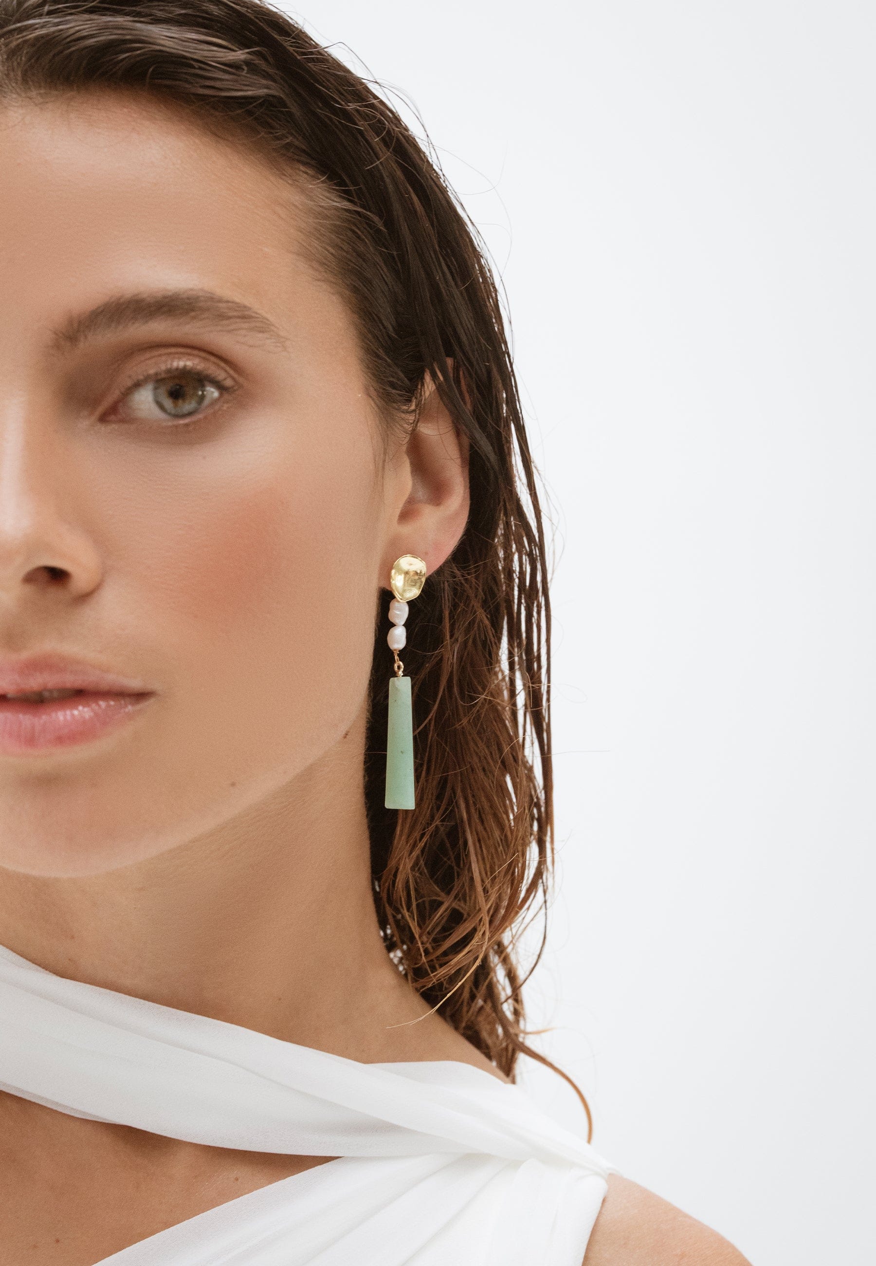 Pendientes Melina Aguamarina made by Lavani Jewels