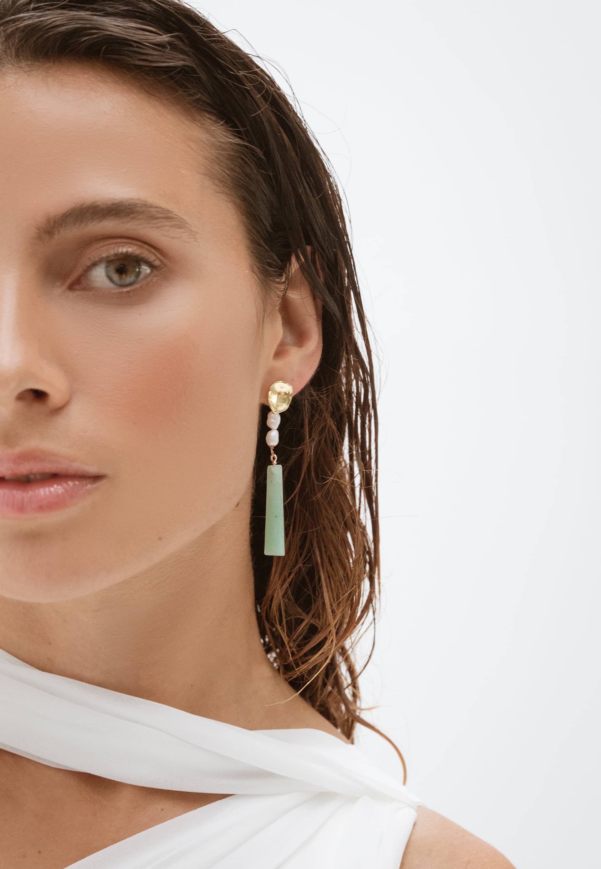 Pendientes Melina Aguamarina made by Lavani Jewels