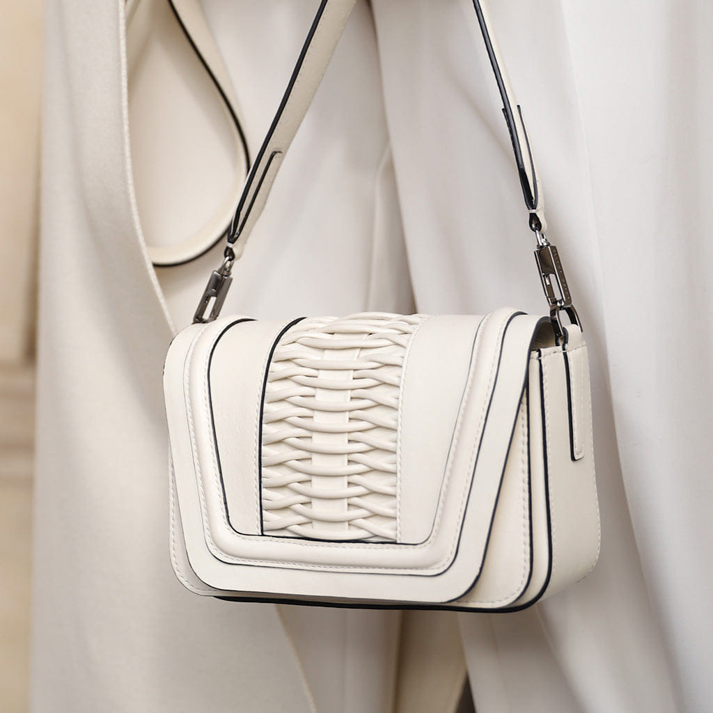 Mini Eugenia braided off white crossbody made by Yliana Yepez
