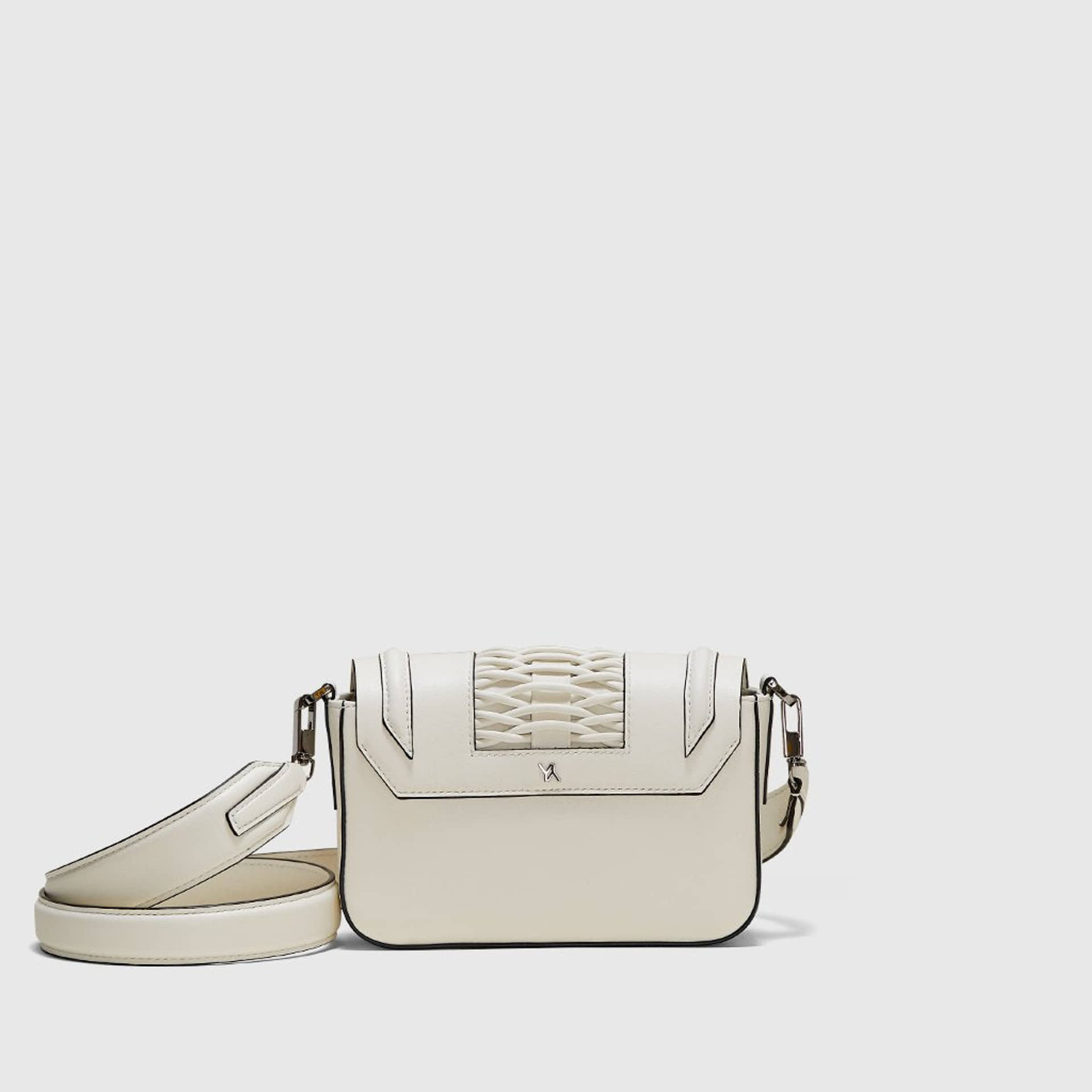 Mini Eugenia braided off white crossbody made by Yliana Yepez