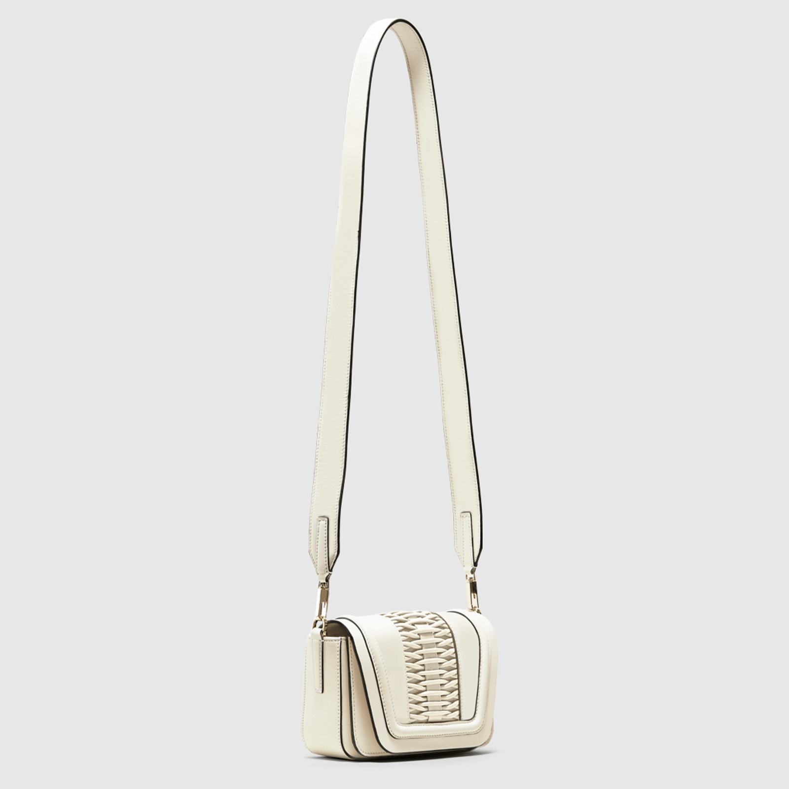 Mini Eugenia braided off white crossbody made by Yliana Yepez