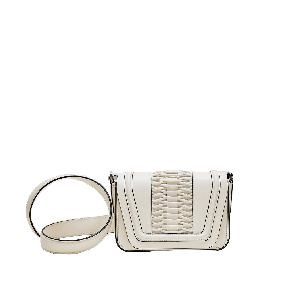 Mini Eugenia braided off white crossbody made by Yliana Yepez