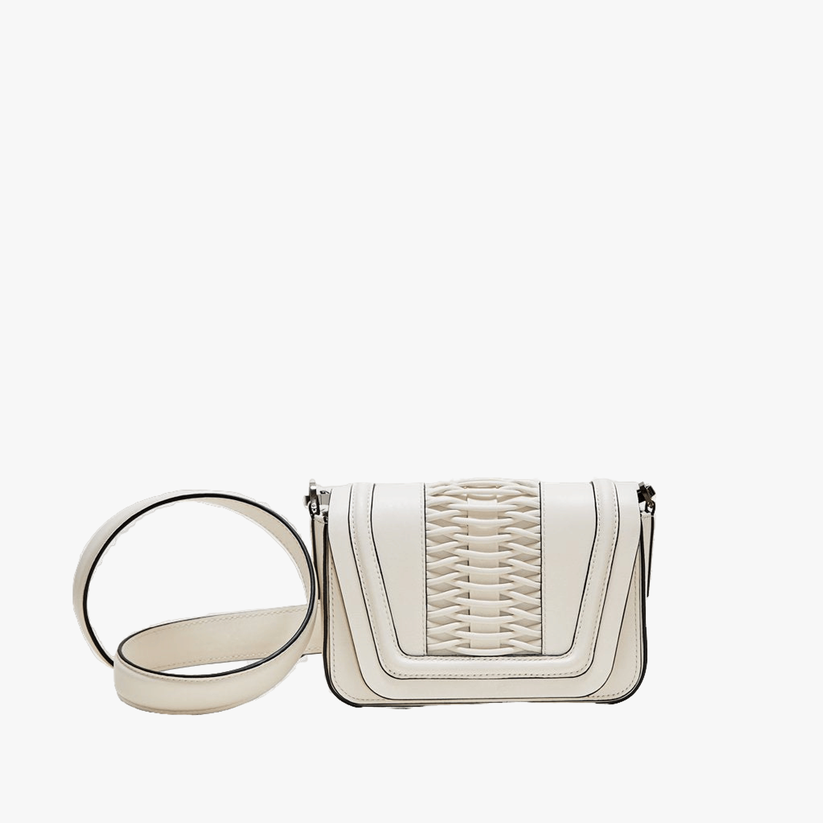 Mini Eugenia braided off white crossbody made by Yliana Yepez