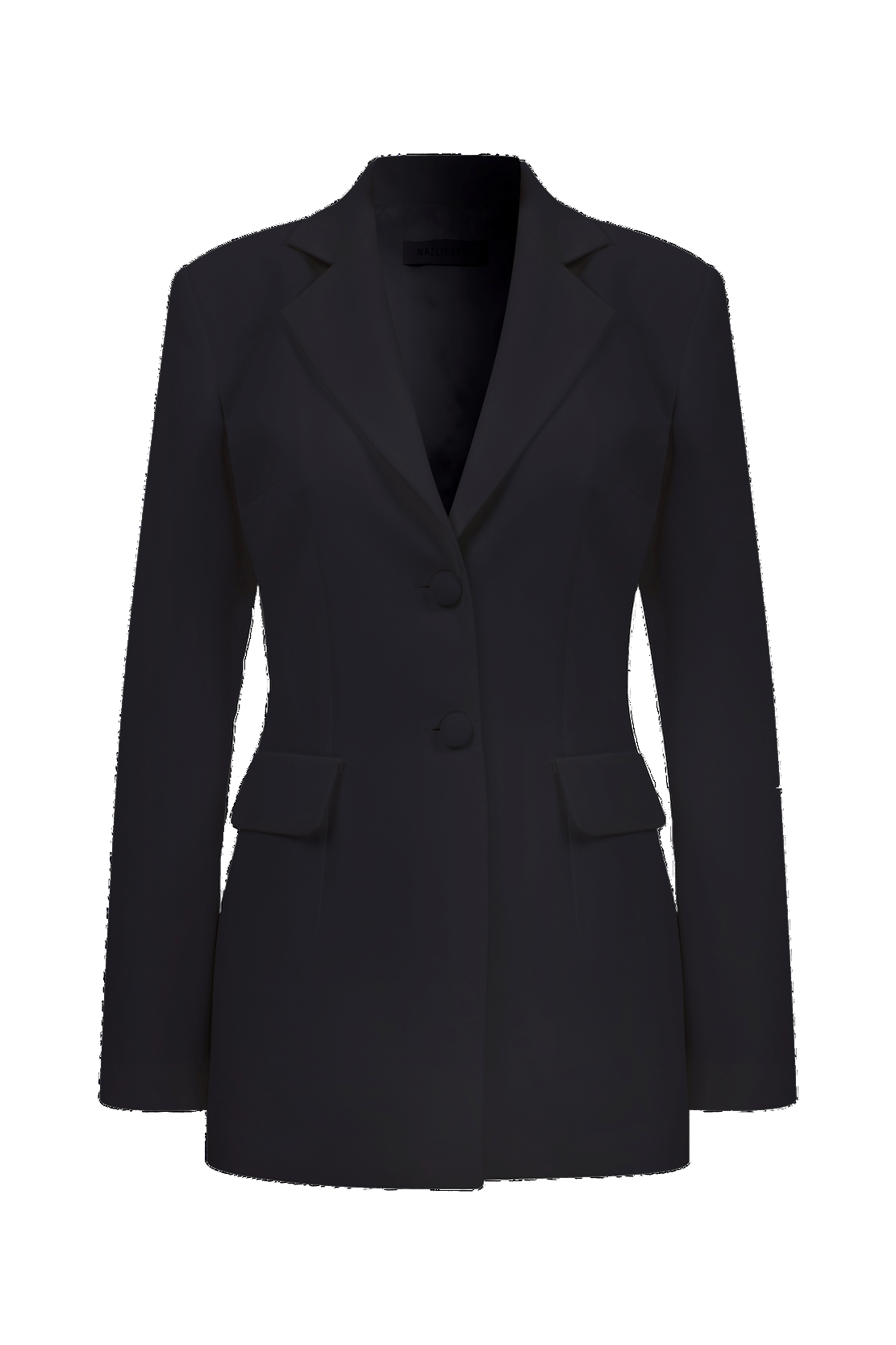 MARYLEBONE FITTED JACKET IN BLACK made by Nazli Ceren