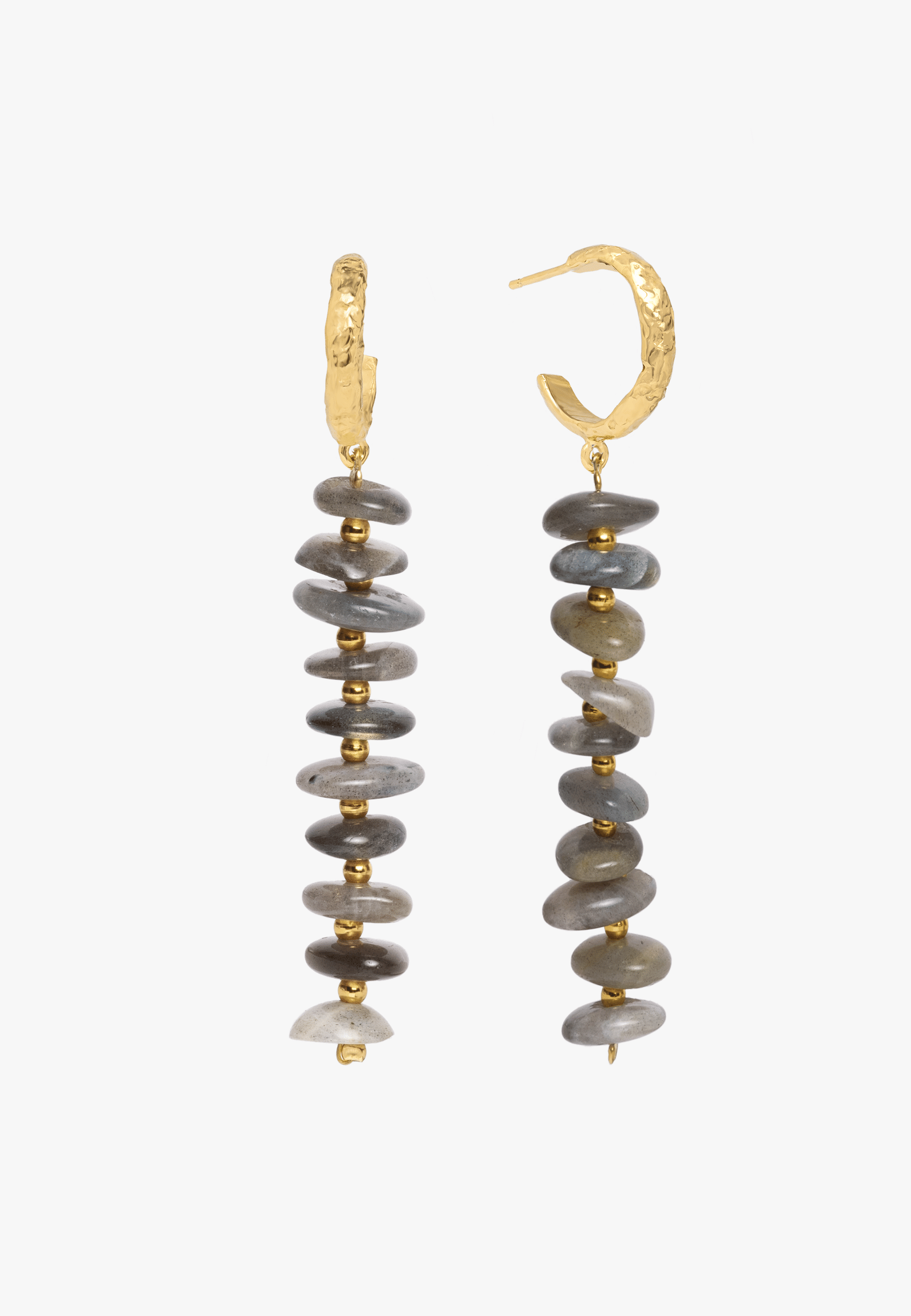 Aros Mizu Gris made by Lavani Jewels