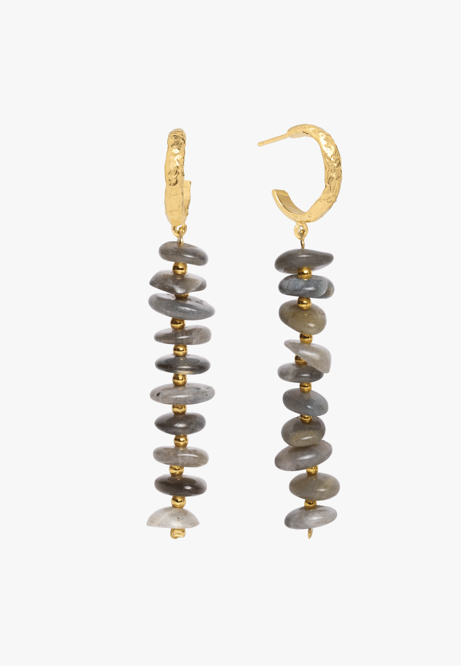 Aros Mizu Gris made by Lavani Jewels