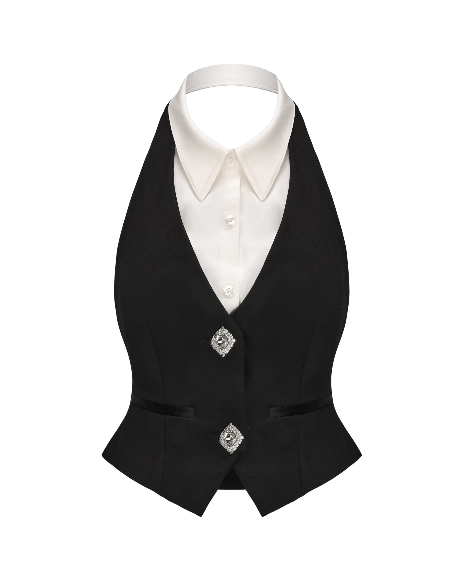 Anya Vest Top (Black) made by Nana Jacqueline