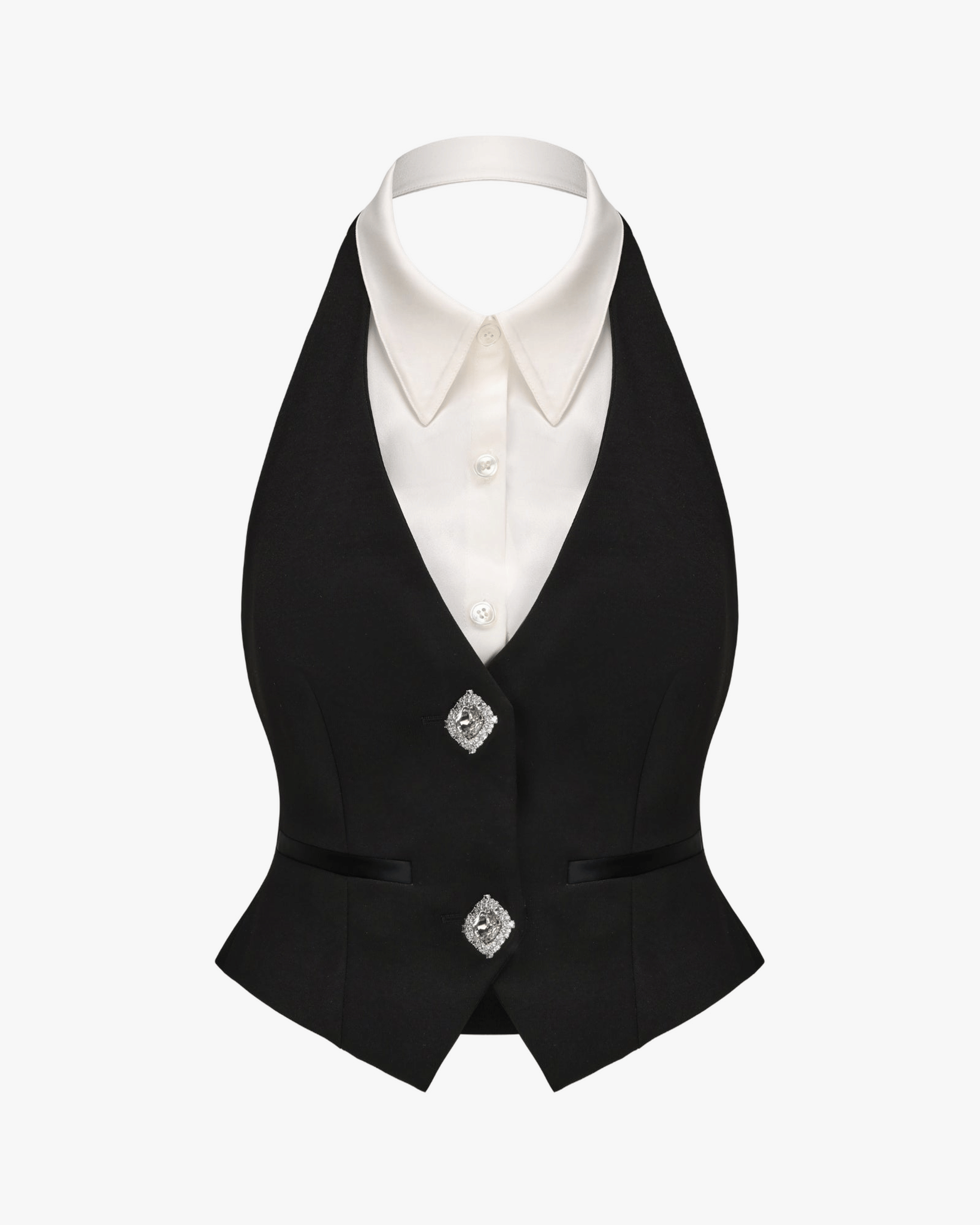 Anya Vest Top (Black) made by Nana Jacqueline